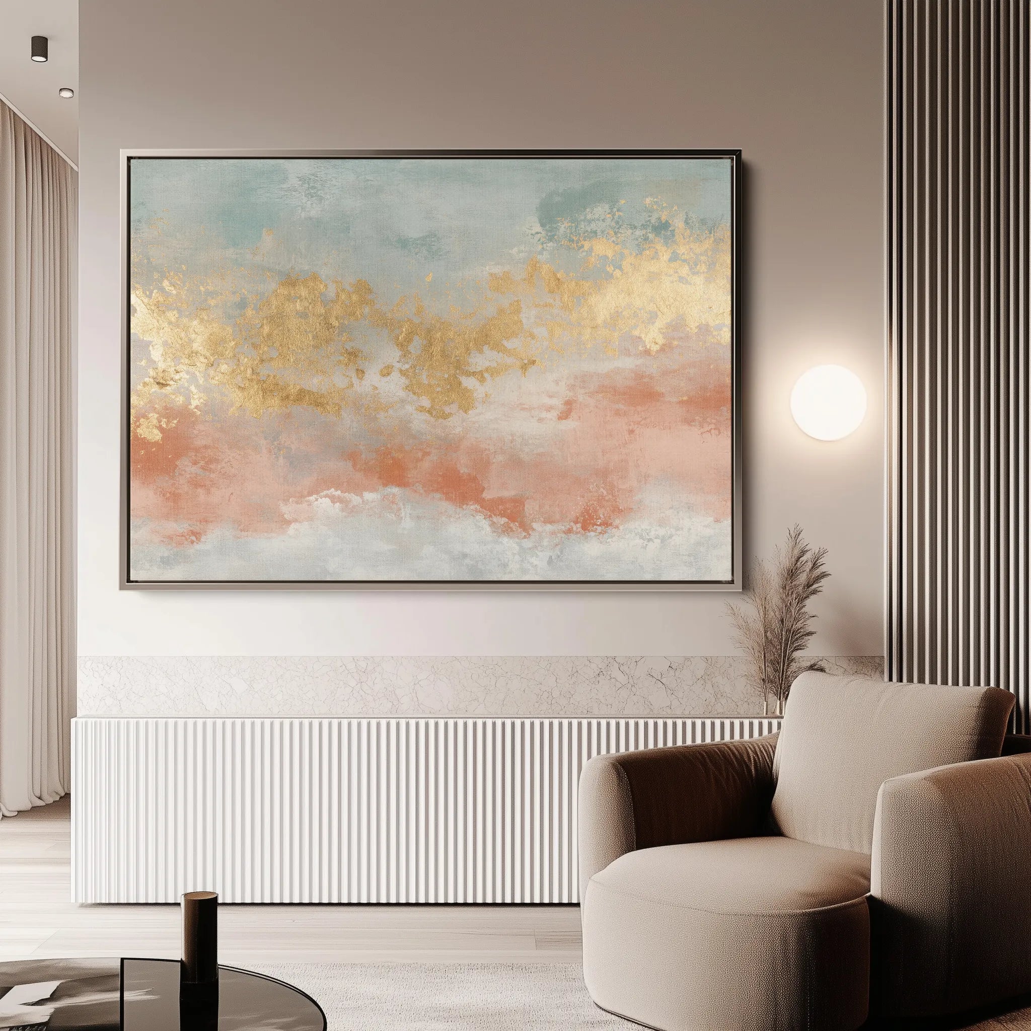 Abstract 429 Canvas Art 60 x 40 cm / Black