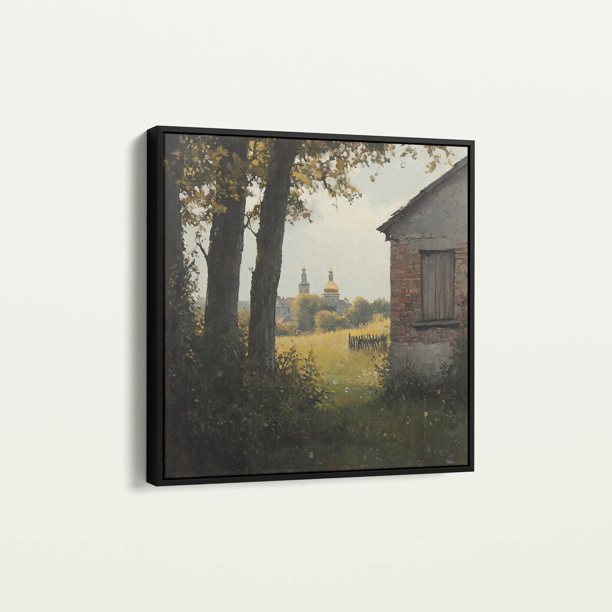 Landscape 432 Canvas Art 60 x 60 cm / Black