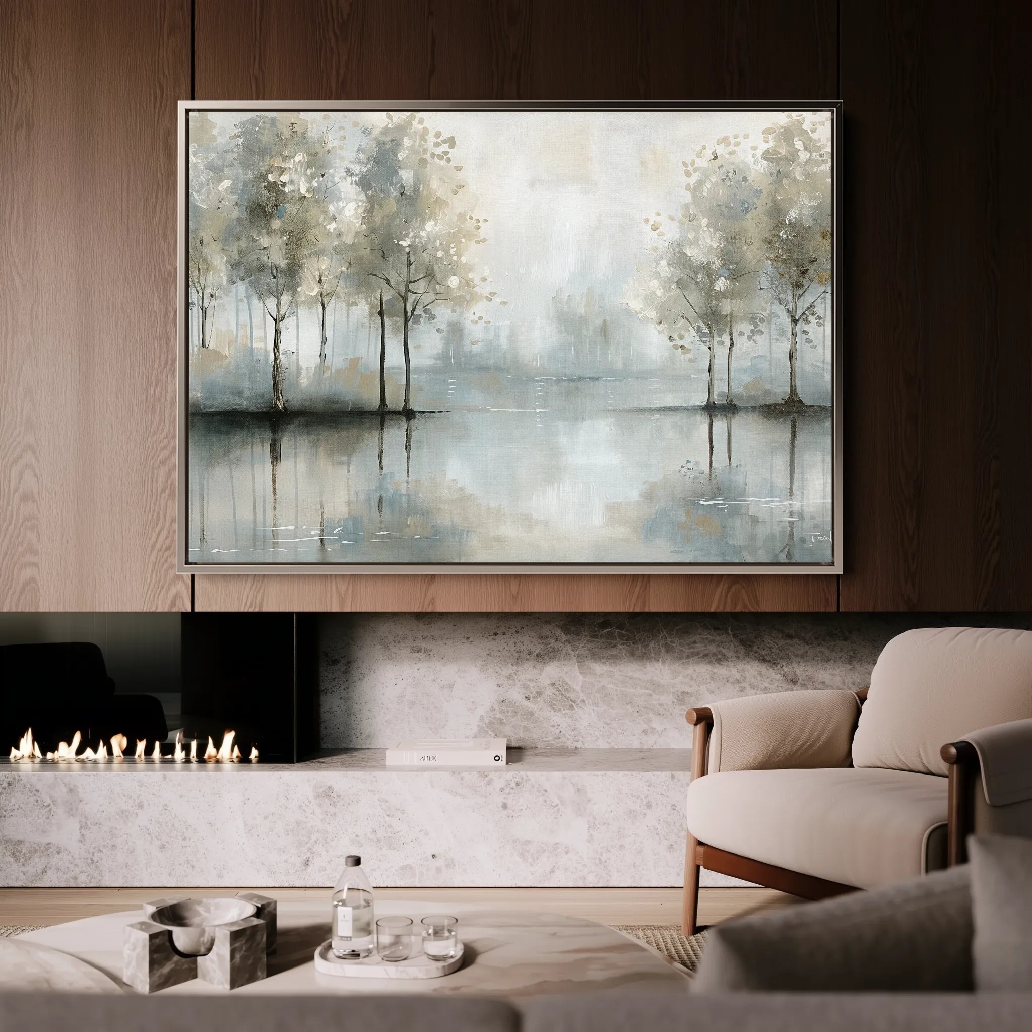 Floral 433 Canvas Art 60 x 40 cm / Black