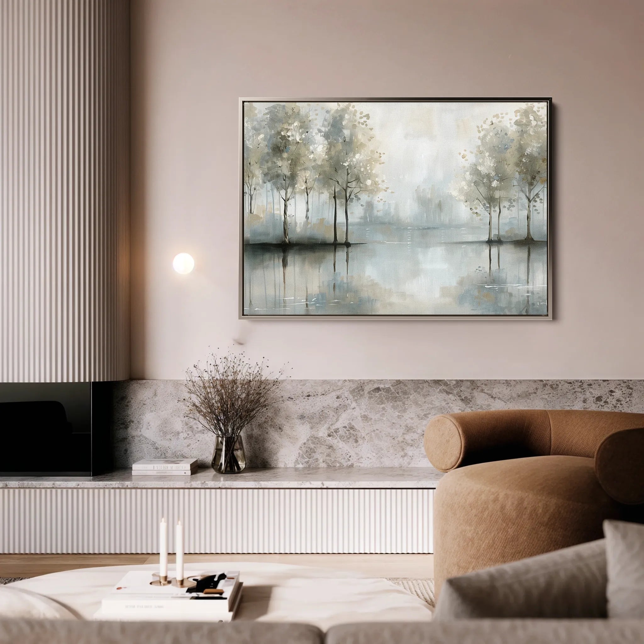 Floral 433 Canvas Art 60 x 40 cm / Black