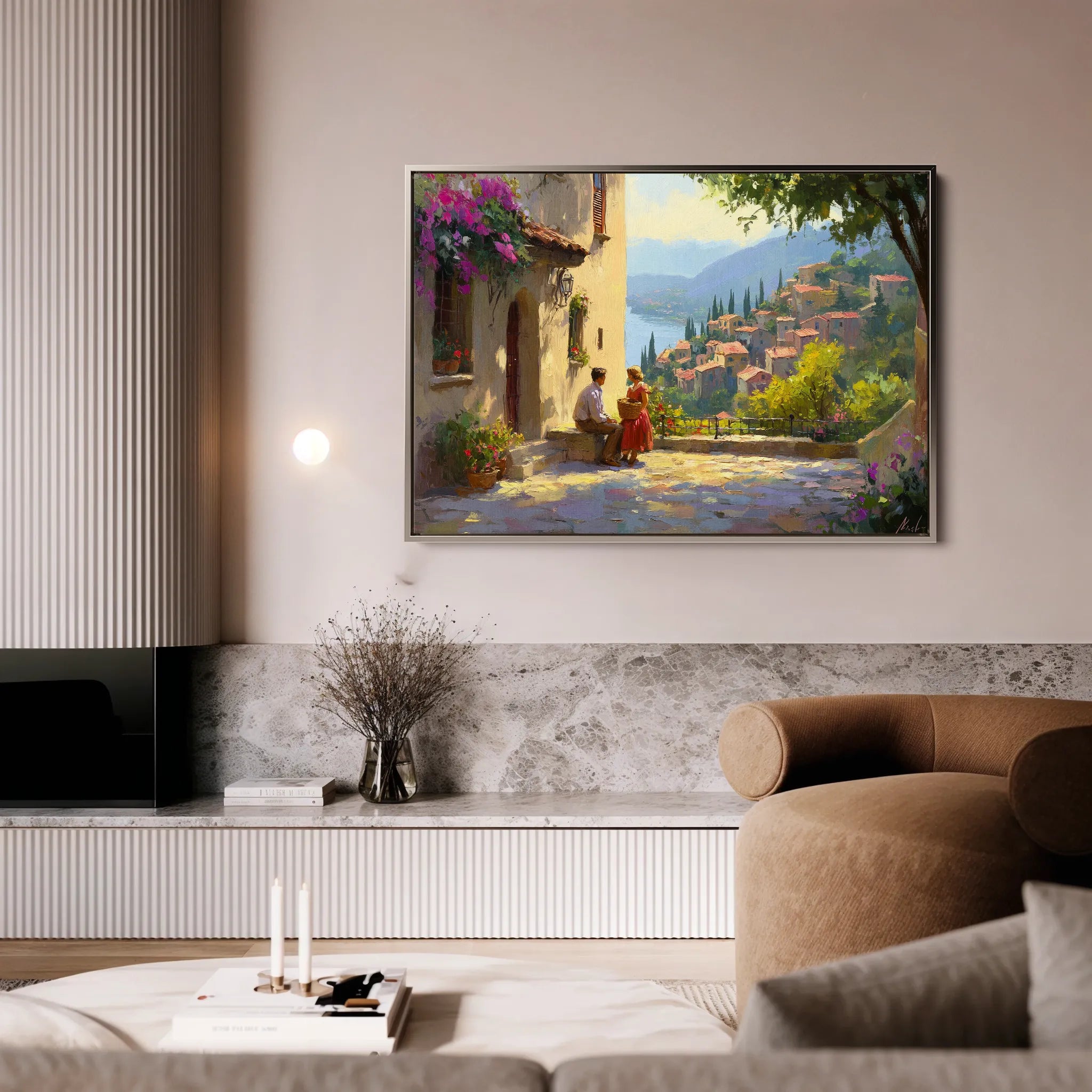 Landscape 434 Canvas Art 60 x 40 cm / Black