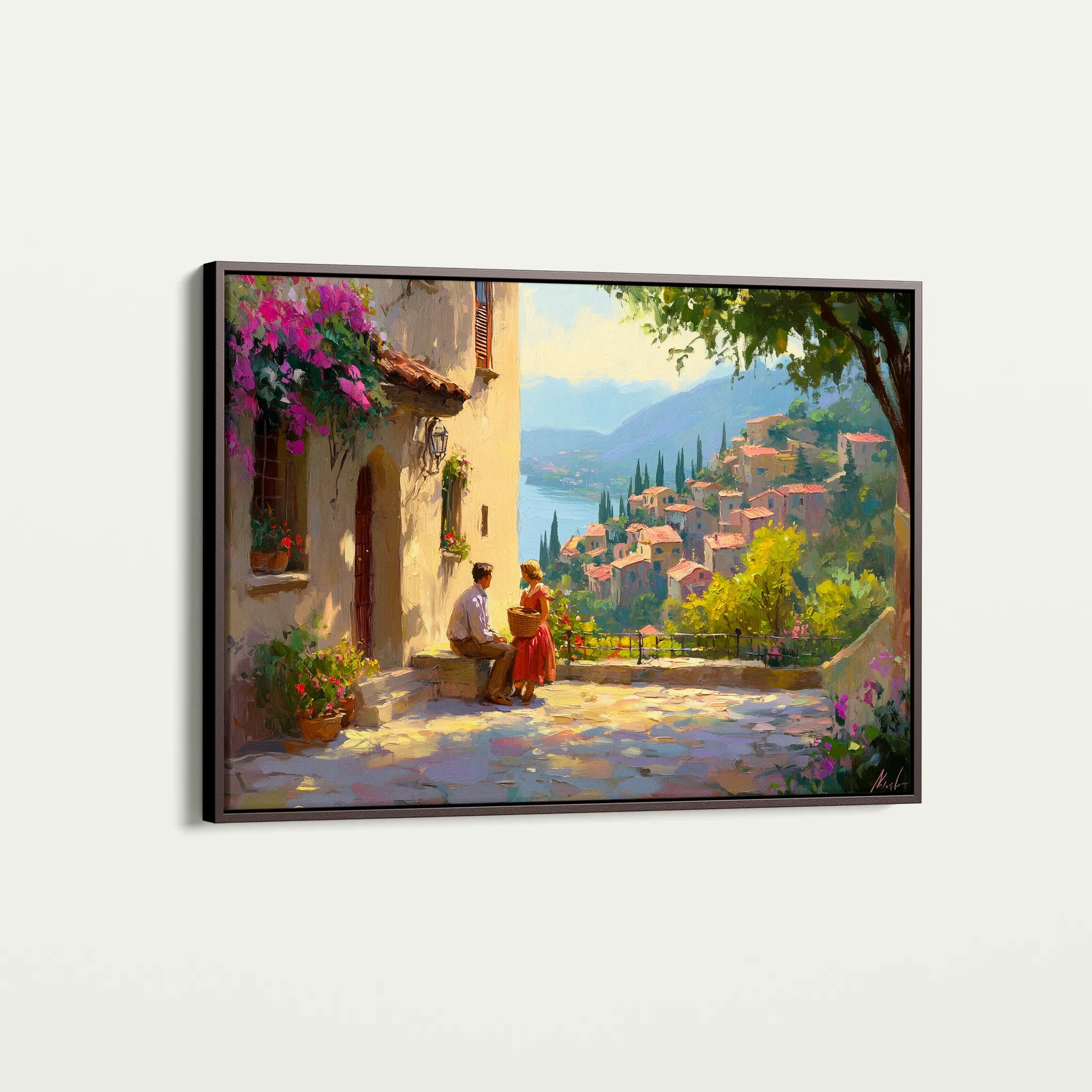 Landscape 434 Canvas Art 60 x 40 cm / Black