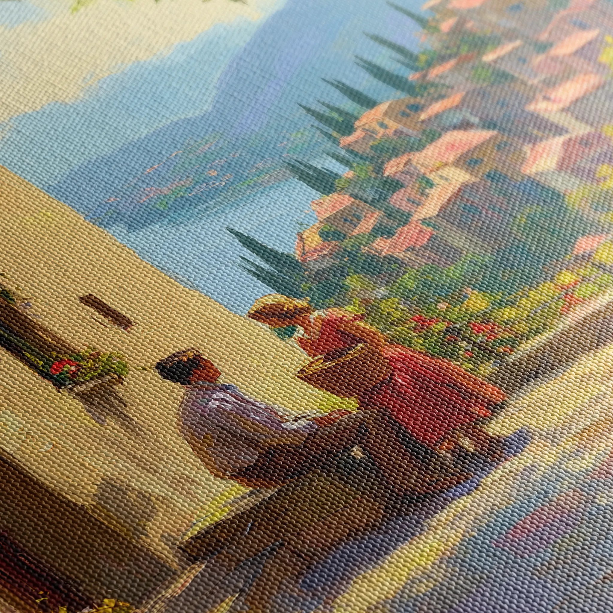 Landscape 434 Canvas Art 60 x 40 cm / Black