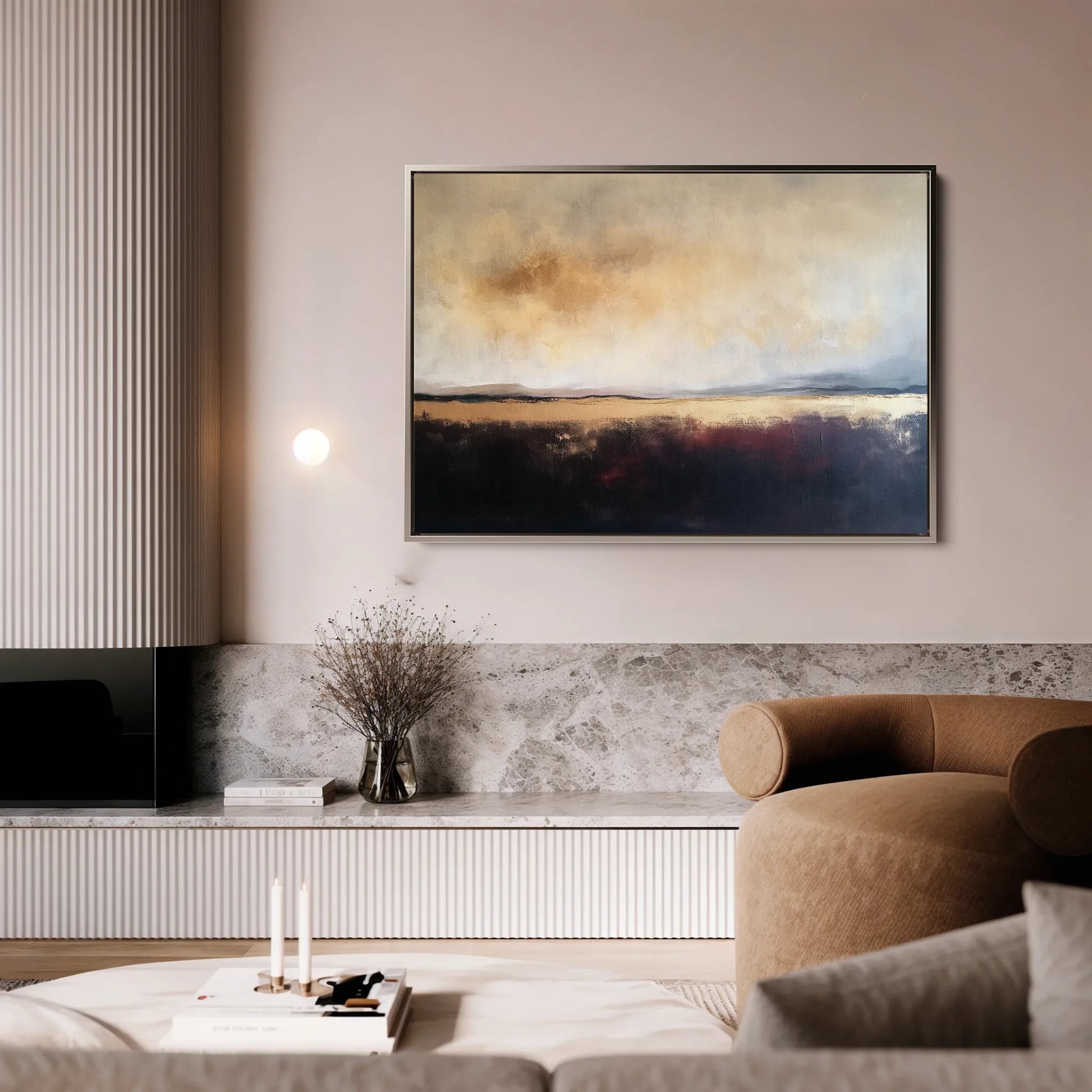 Abstract 435 Canvas Art 60 x 40 cm / Black