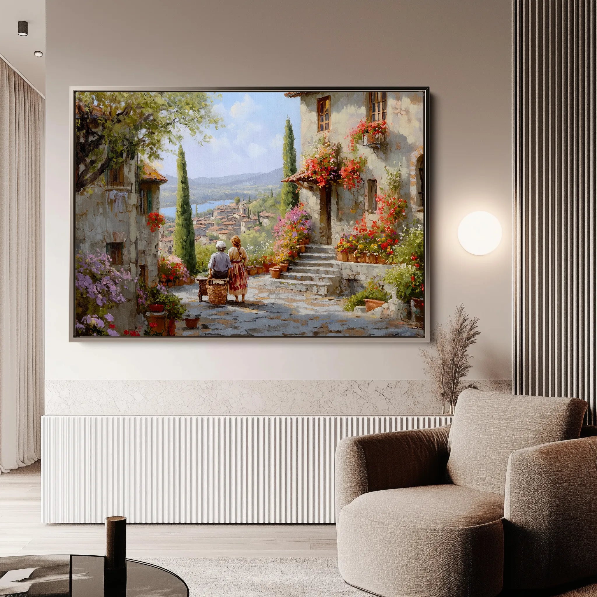 Landscape 435 Canvas Art 60 x 40 cm / Black