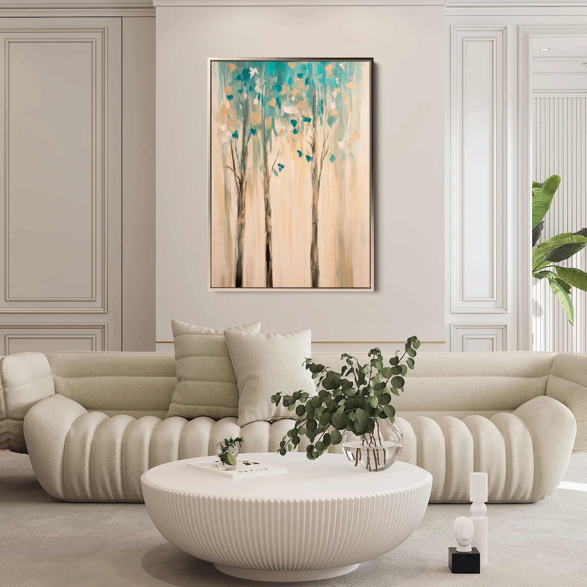 Landscape 437 Canvas Art 60 x 40 cm / Black