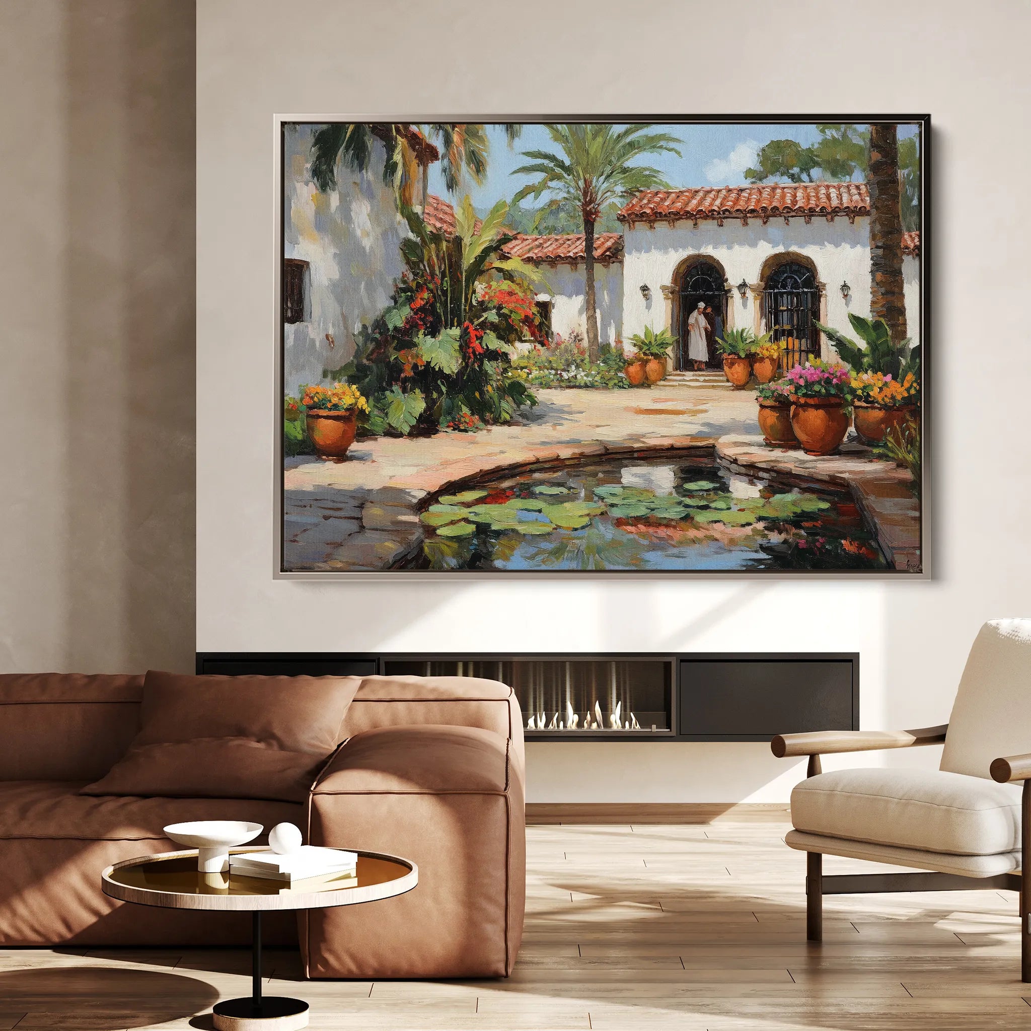 Landscape 438 Canvas Art 60 x 40 cm / Black