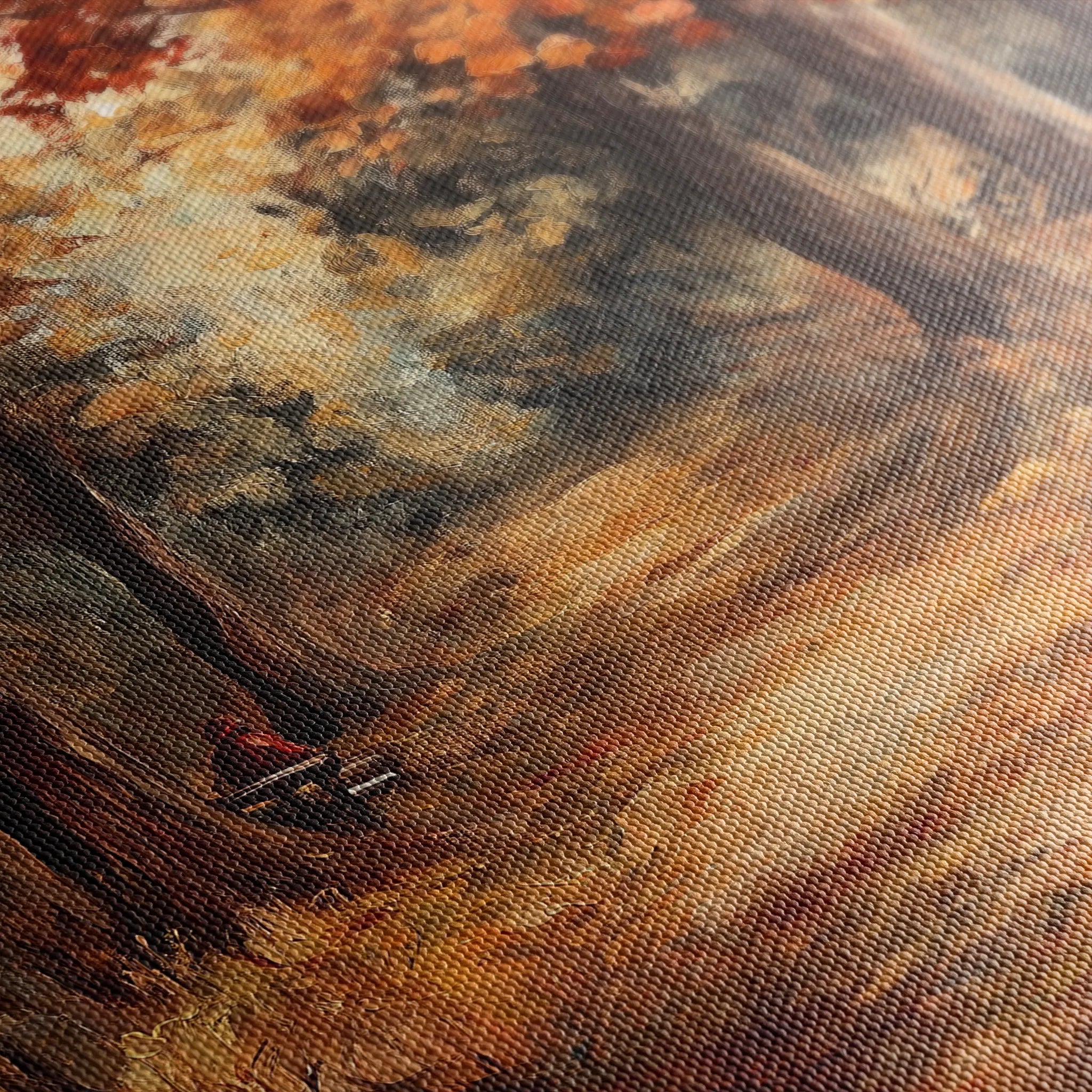 Landscape 442 Canvas Art 60 x 40 cm / Black
