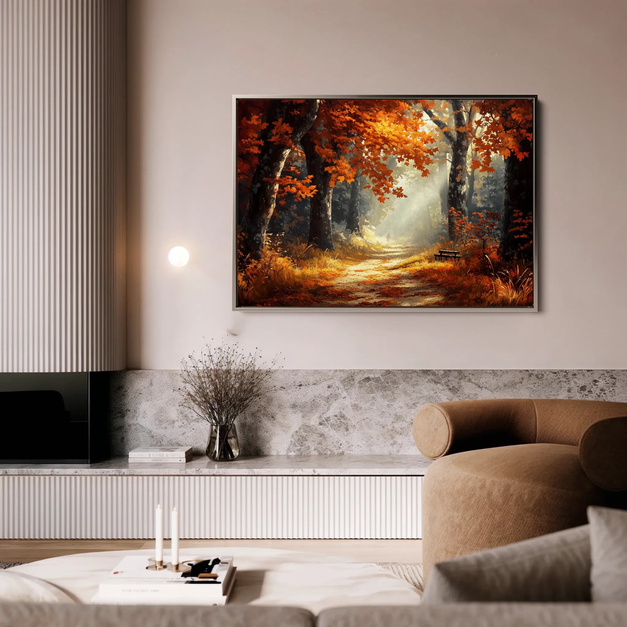 Landscape 443 Canvas Art 60 x 40 cm / Black