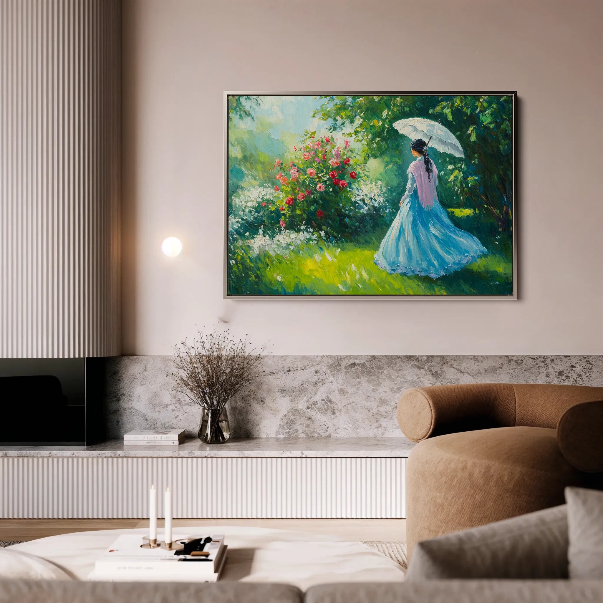 Landscape 444 Canvas Art 60 x 40 cm / Black