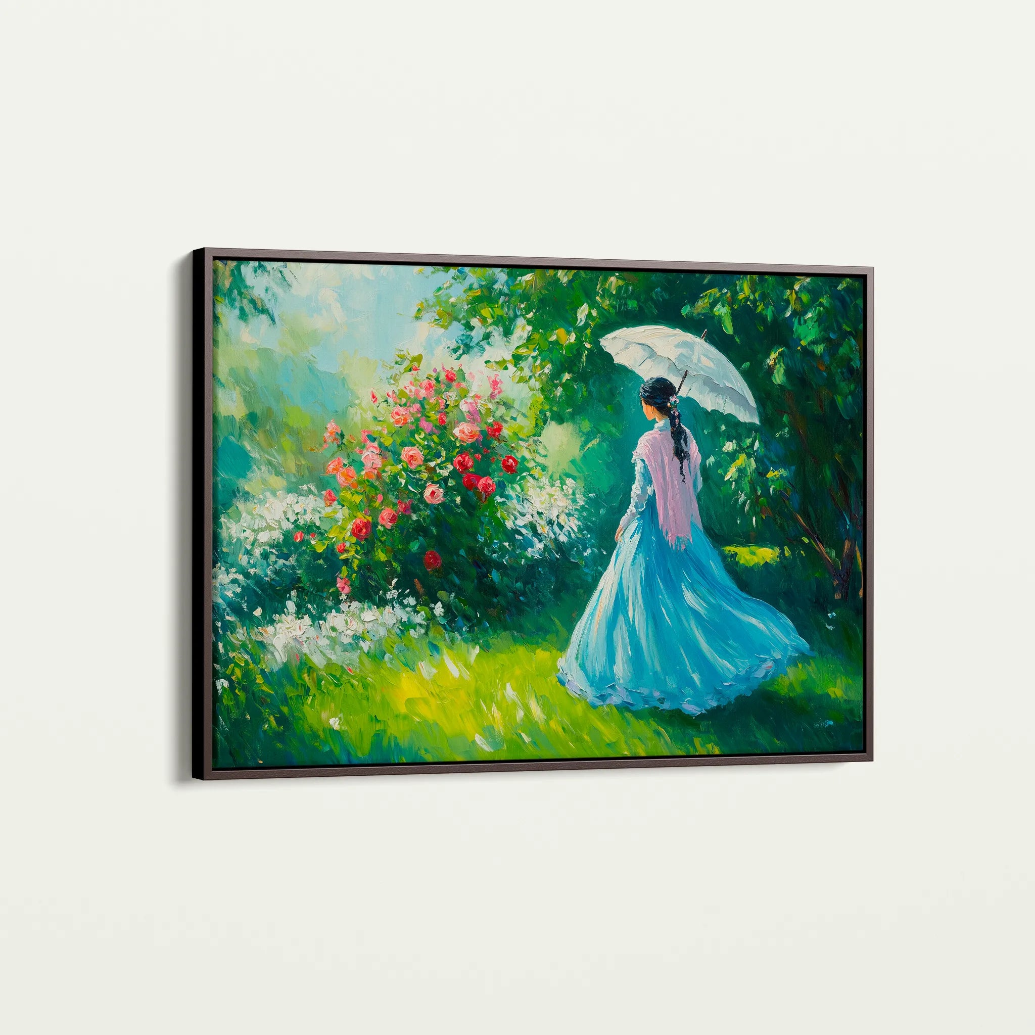 Landscape 444 Canvas Art 60 x 40 cm / Black