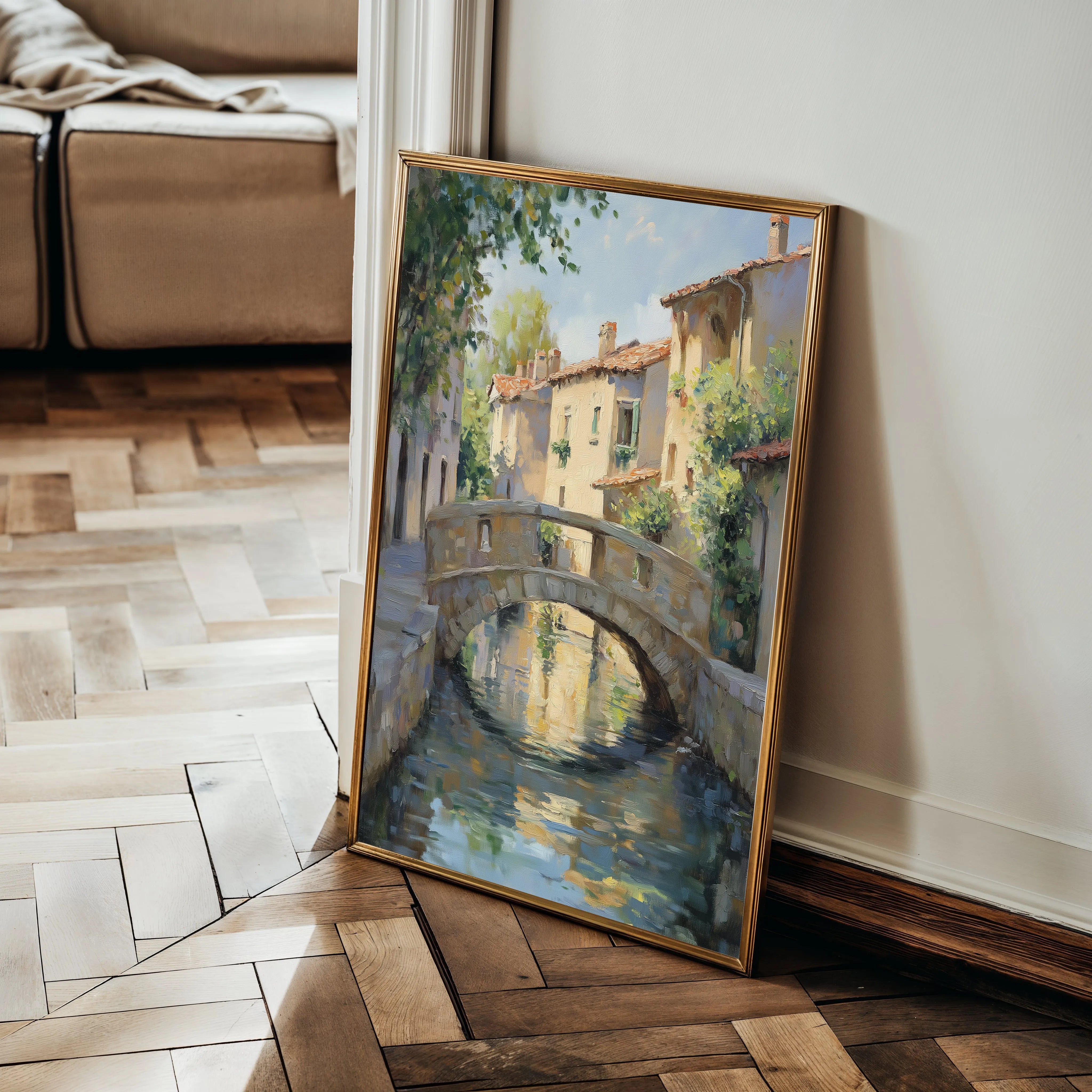 Landscape 446 Canvas Art 60 x 40 cm / Black