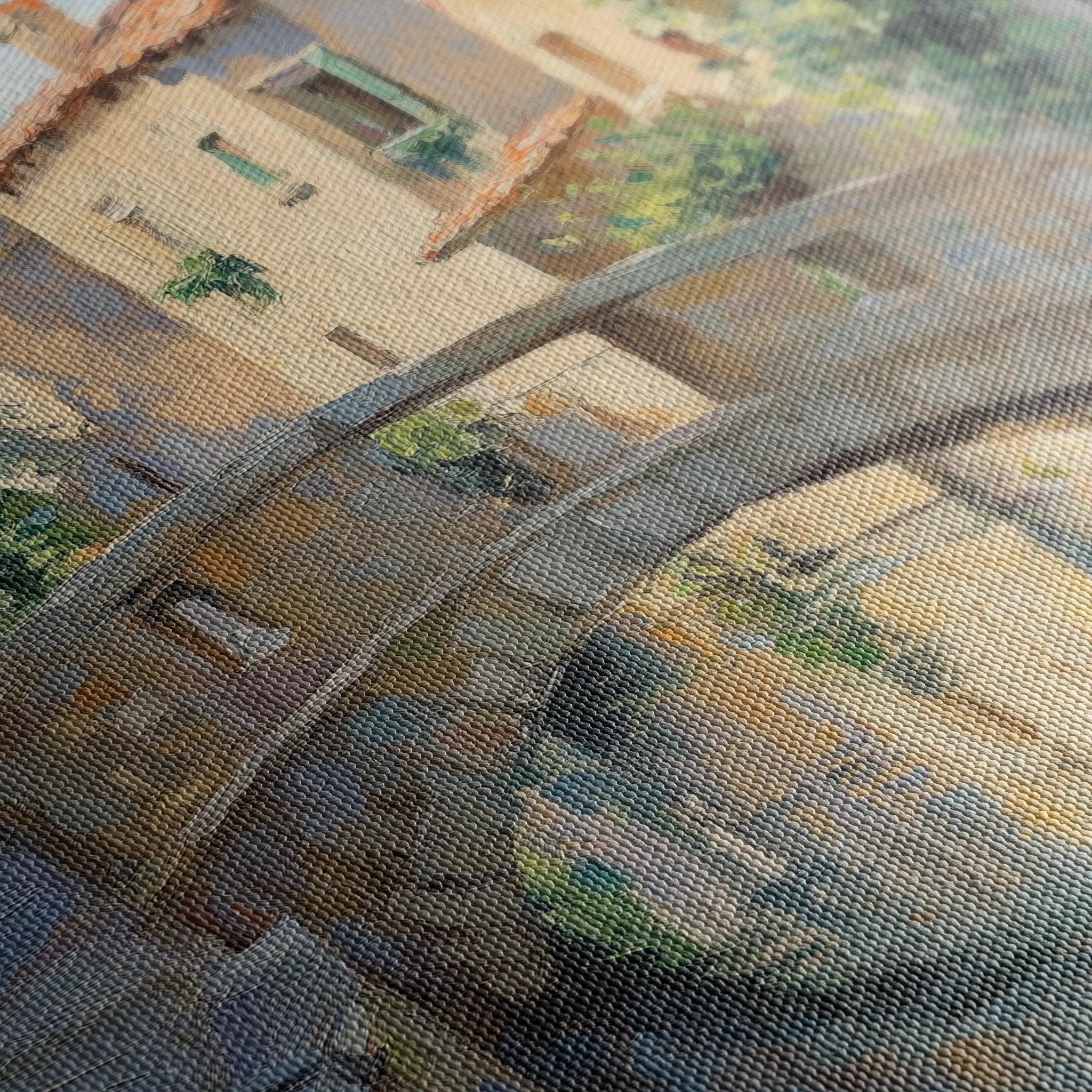 Landscape 446 Canvas Art 60 x 40 cm / Black
