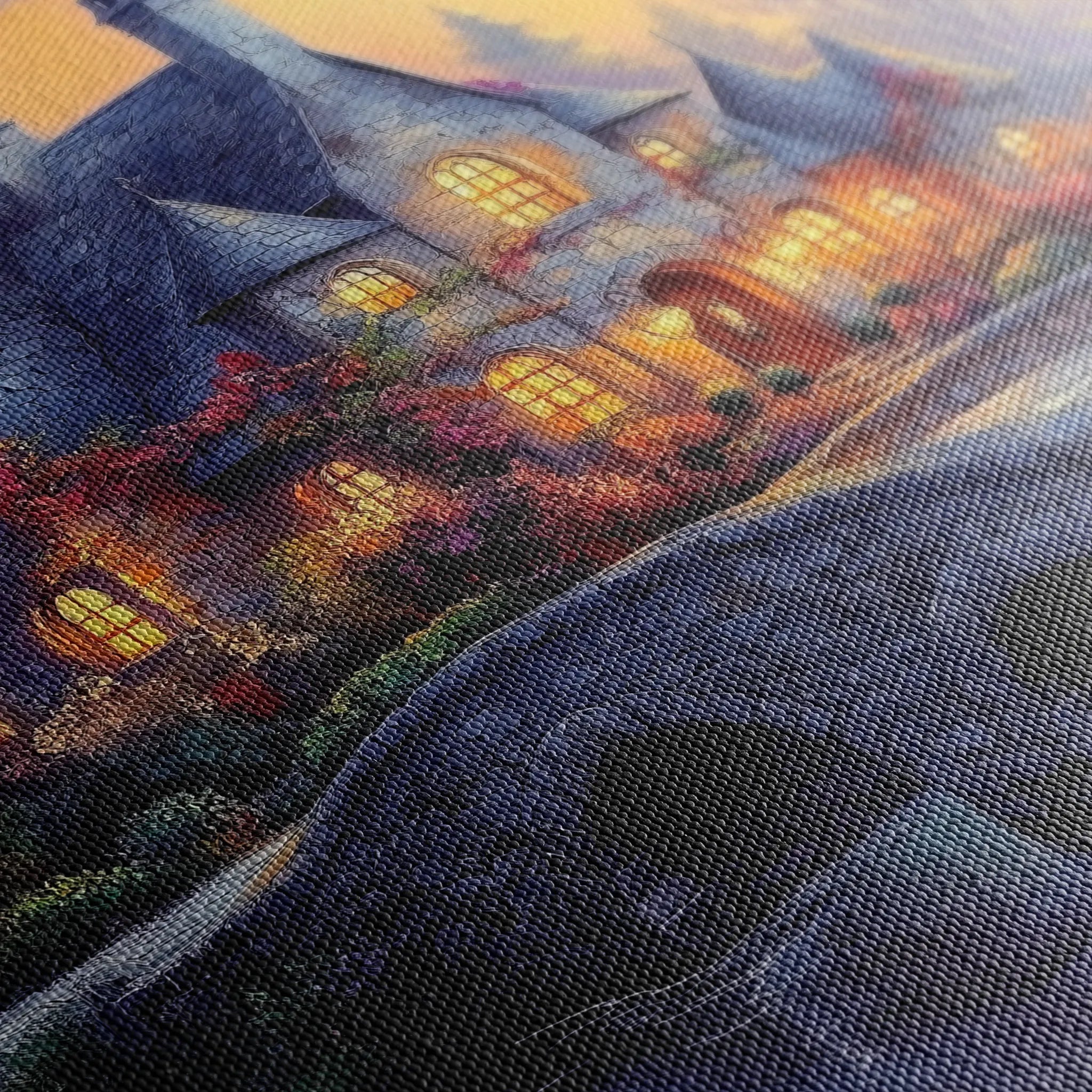 Landscape 448 Canvas Art 60 x 40 cm / Black