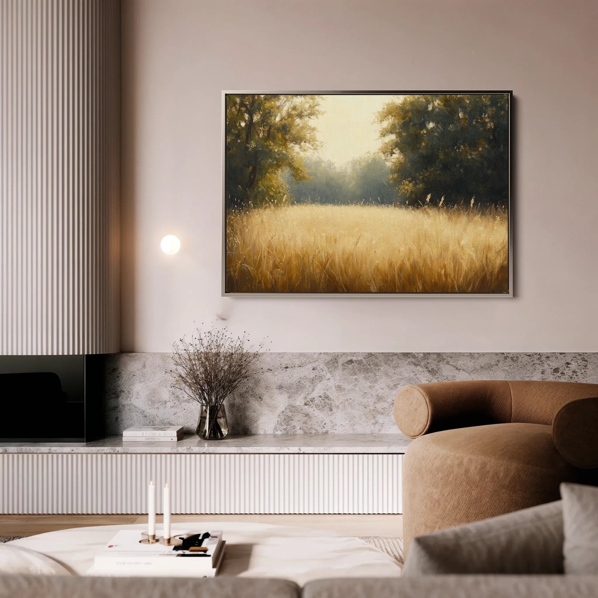 Landscape 450 Canvas Art 60 x 40 cm / Black