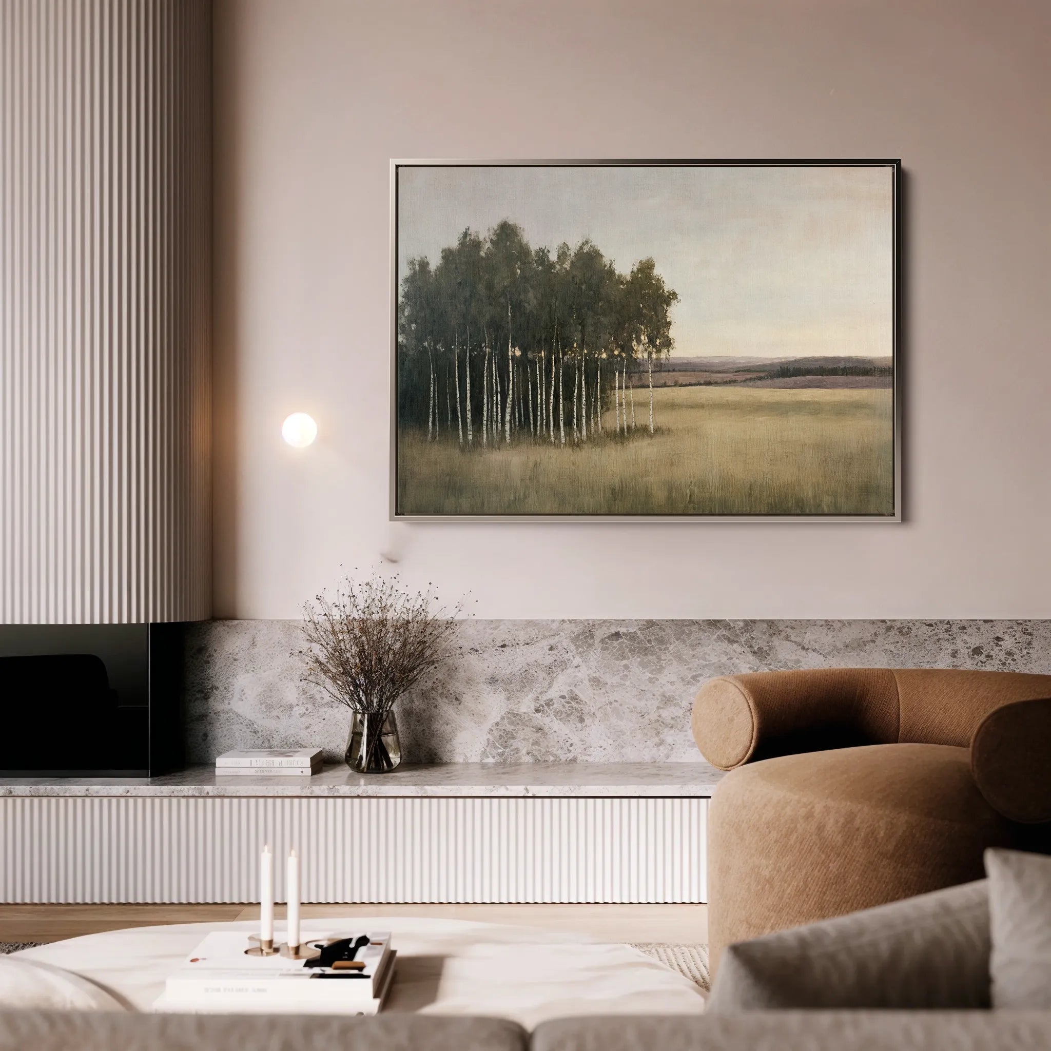 Landscape 451 Canvas Art 60 x 40 cm / Black