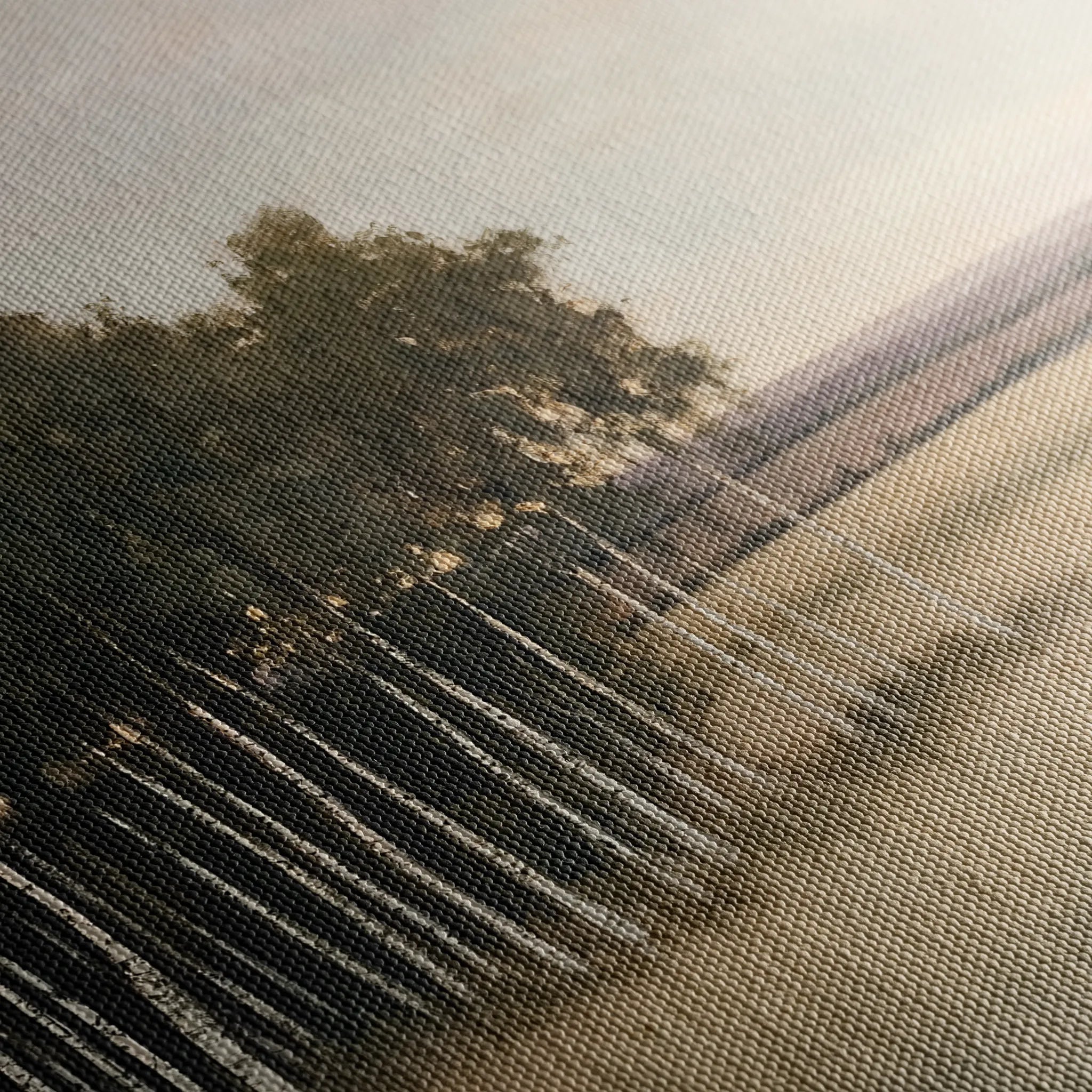 Landscape 451 Canvas Art 60 x 40 cm / Black