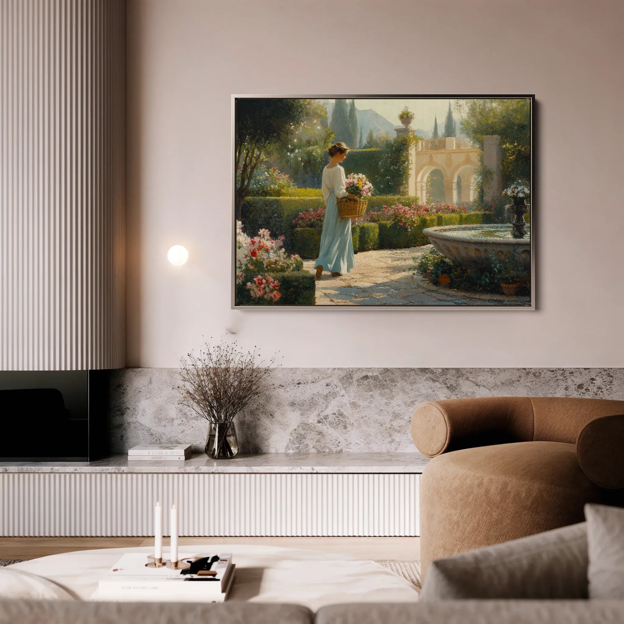 Landscape 453 Canvas Art 60 x 40 cm / Black