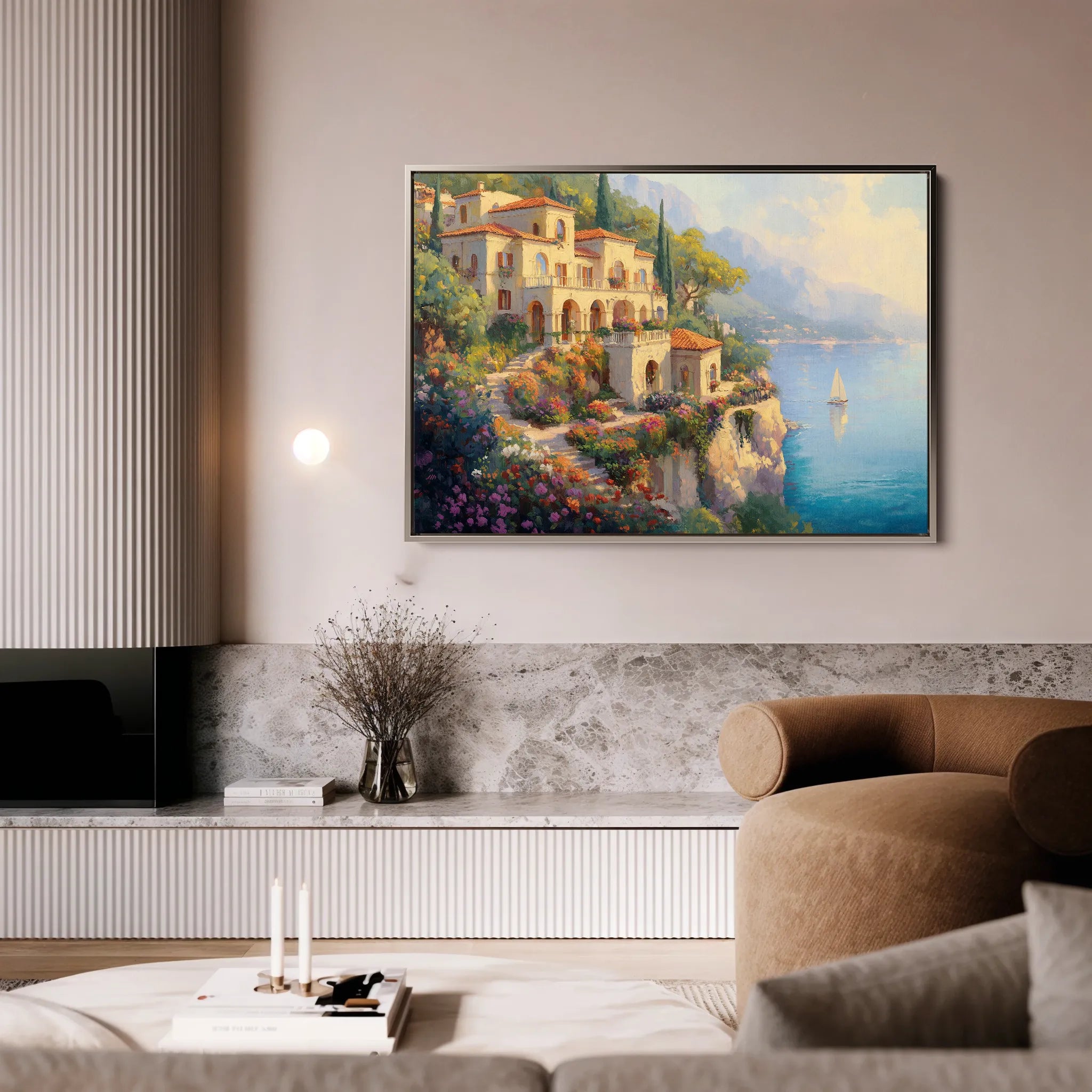 Landscape 454 Canvas Art 60 x 40 cm / Black