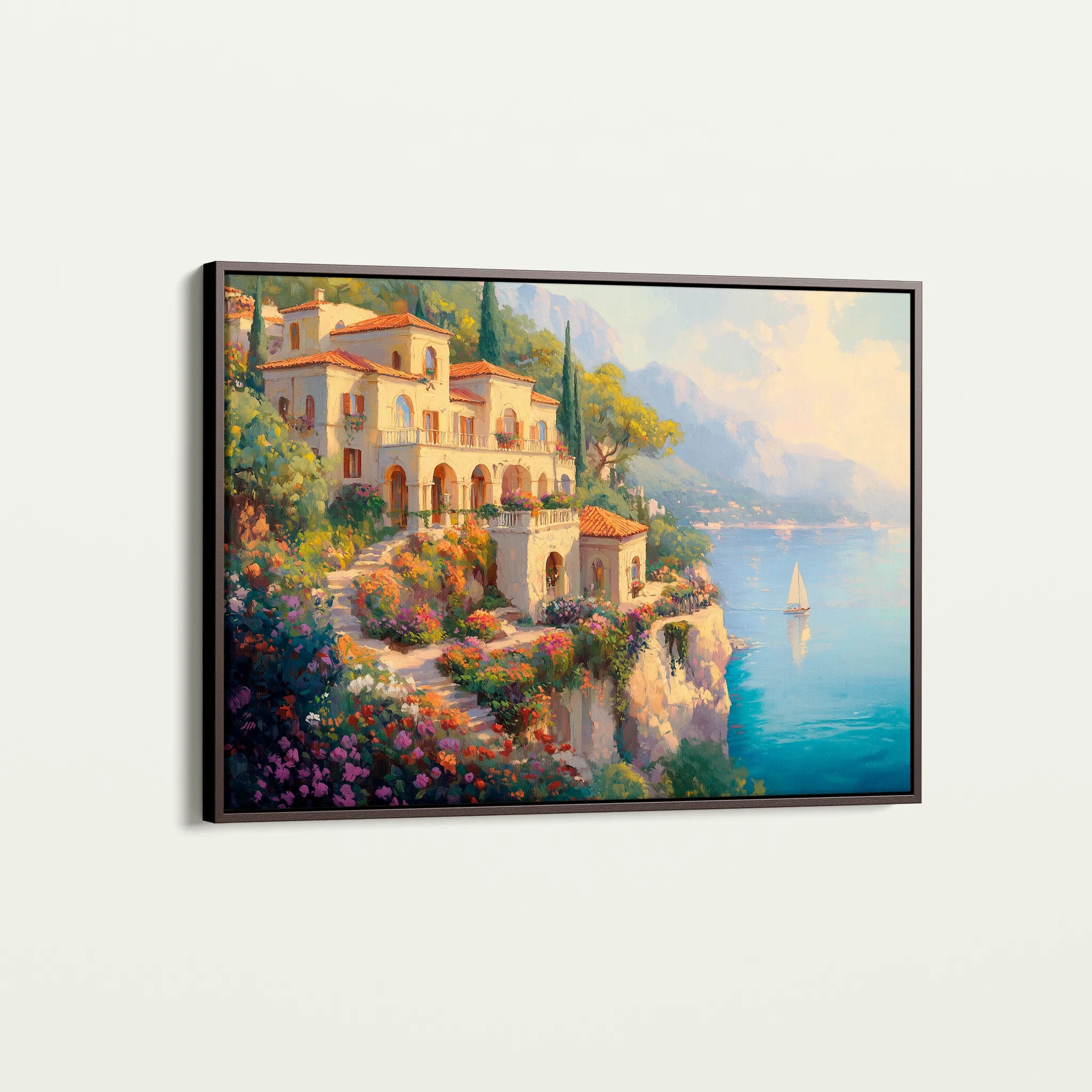 Landscape 454 Canvas Art 60 x 40 cm / Black