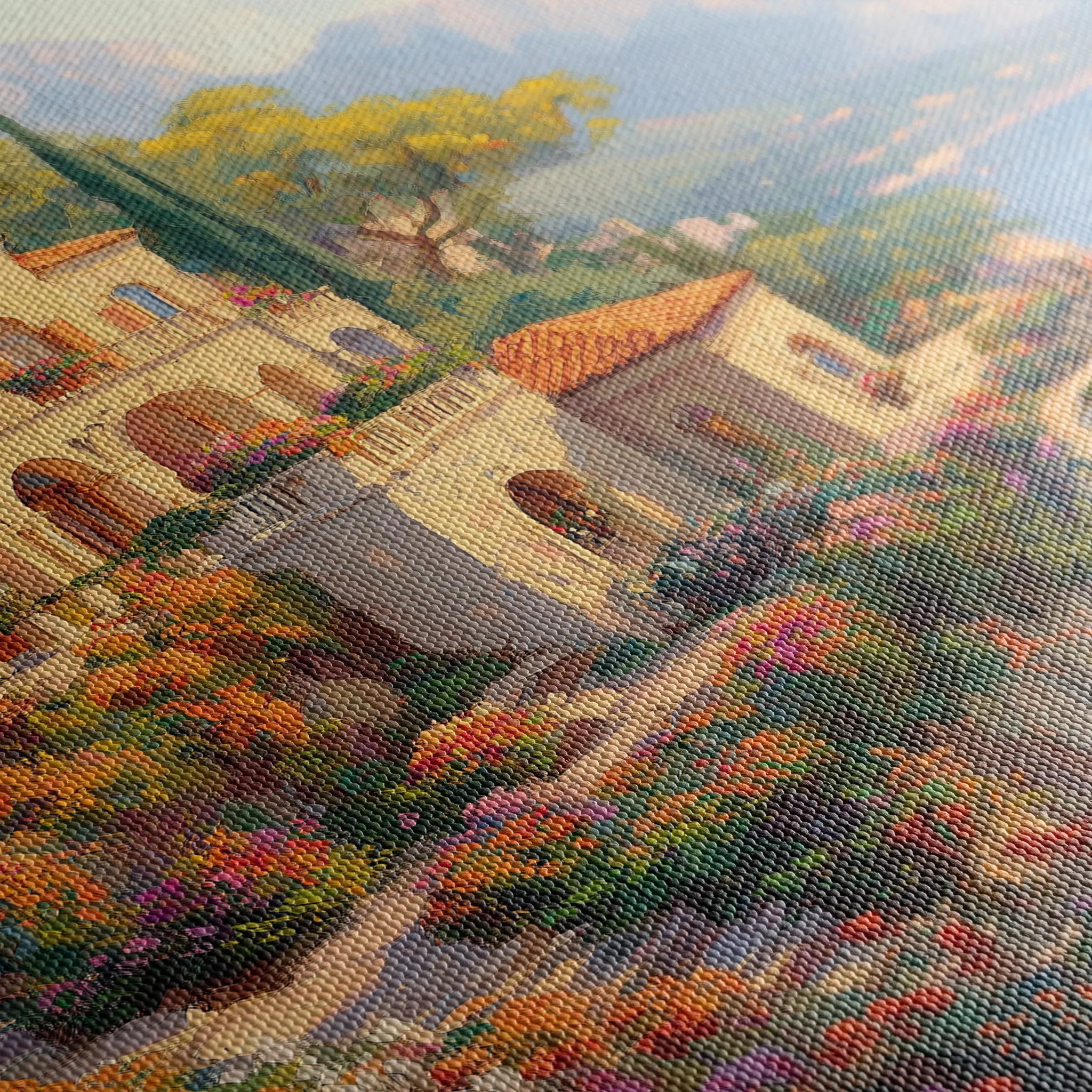 Landscape 454 Canvas Art 60 x 40 cm / Black