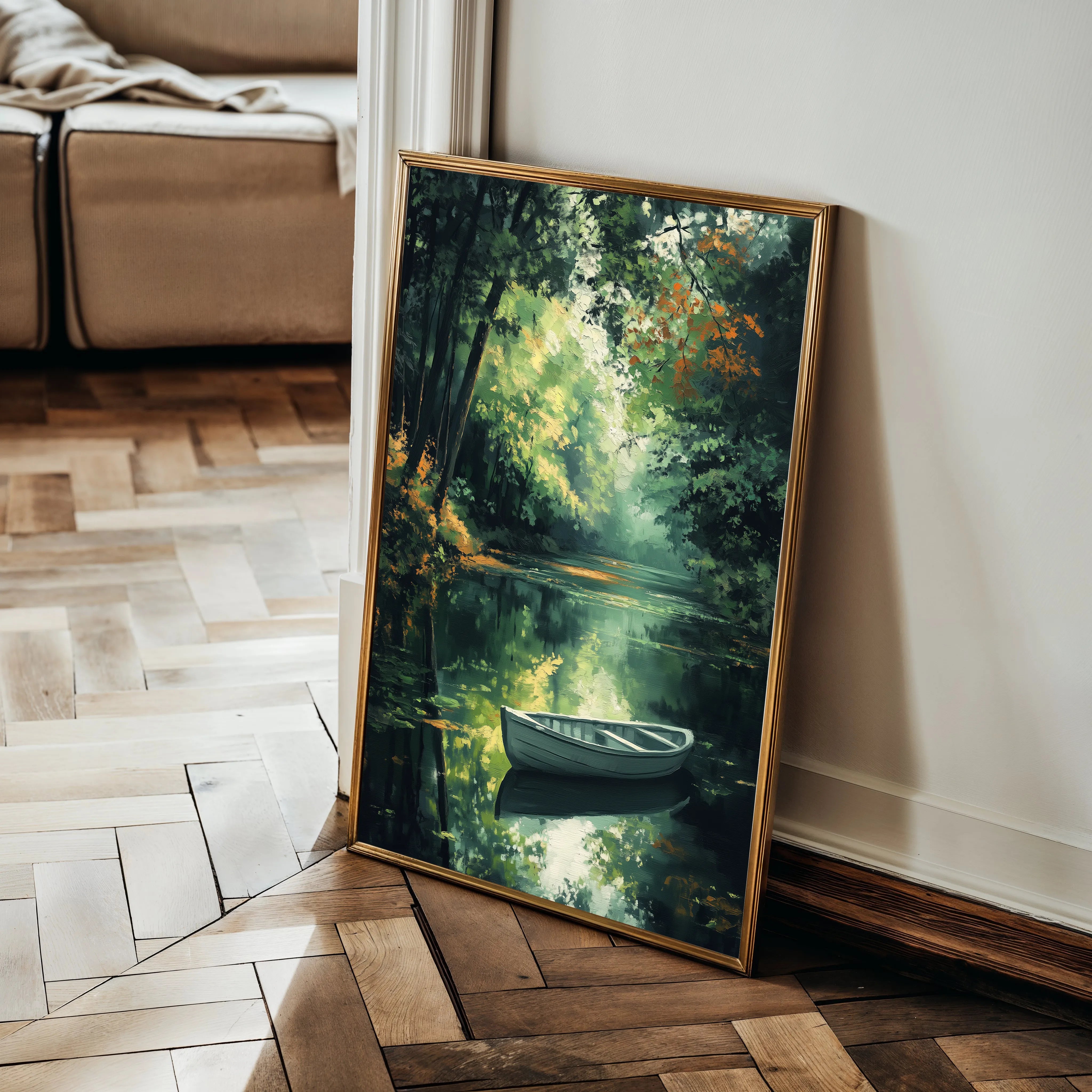 Landscape 455 Canvas Art 60 x 40 cm / Black