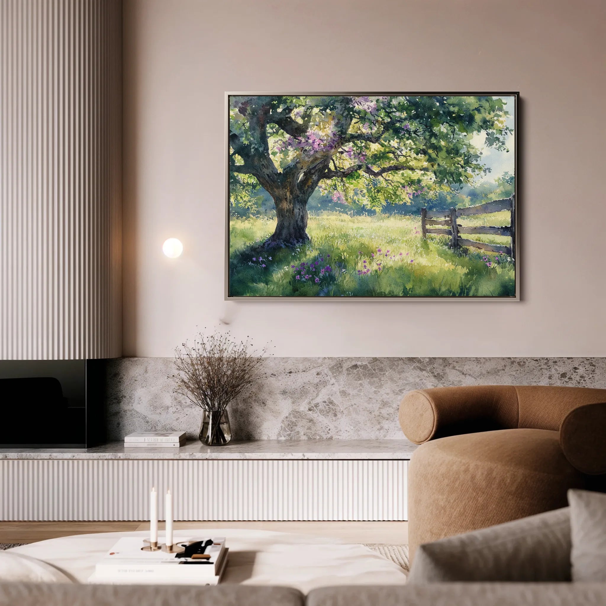 Landscape 456 Canvas Art 60 x 40 cm / Black