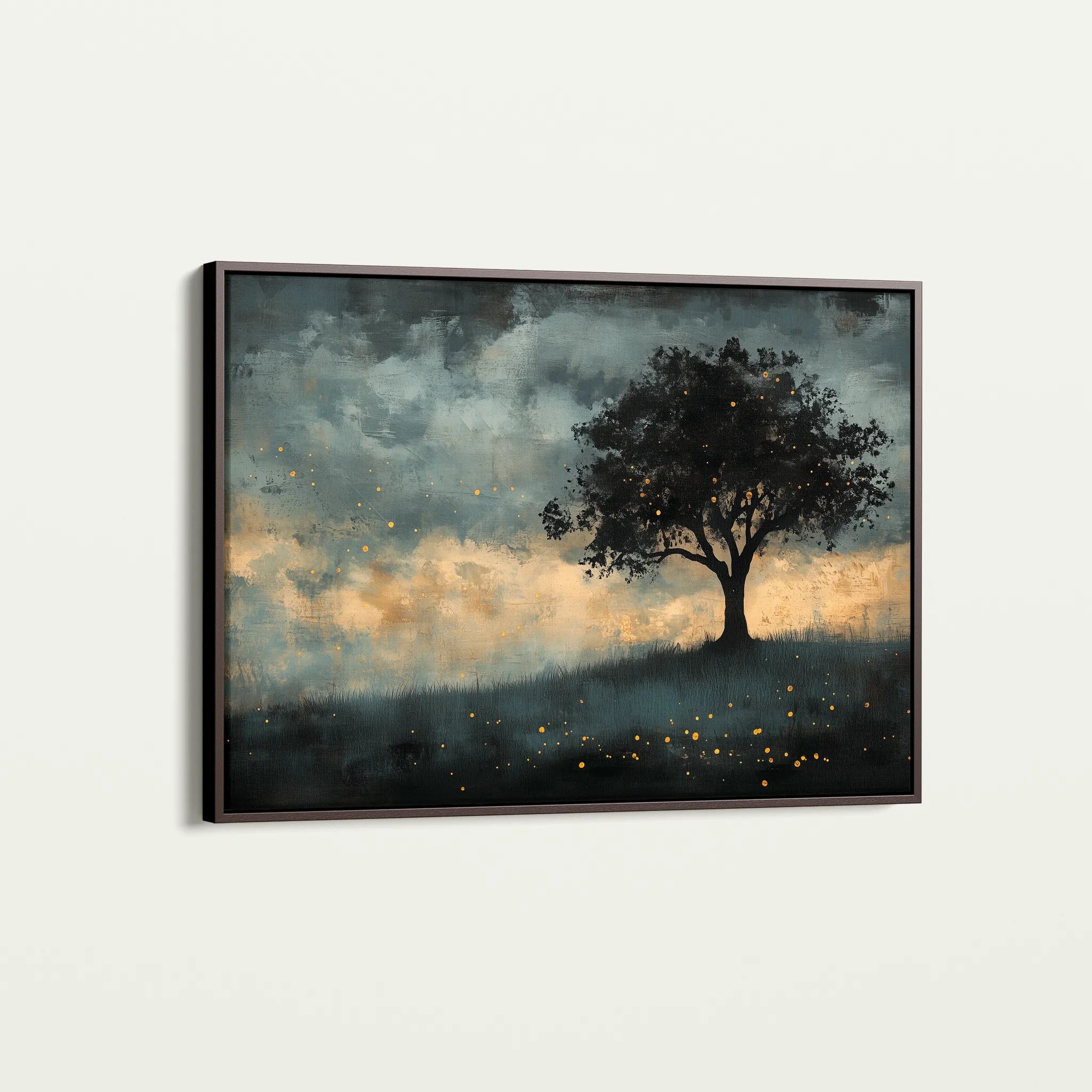 Landscape 457 Canvas Art 60 x 40 cm / Black