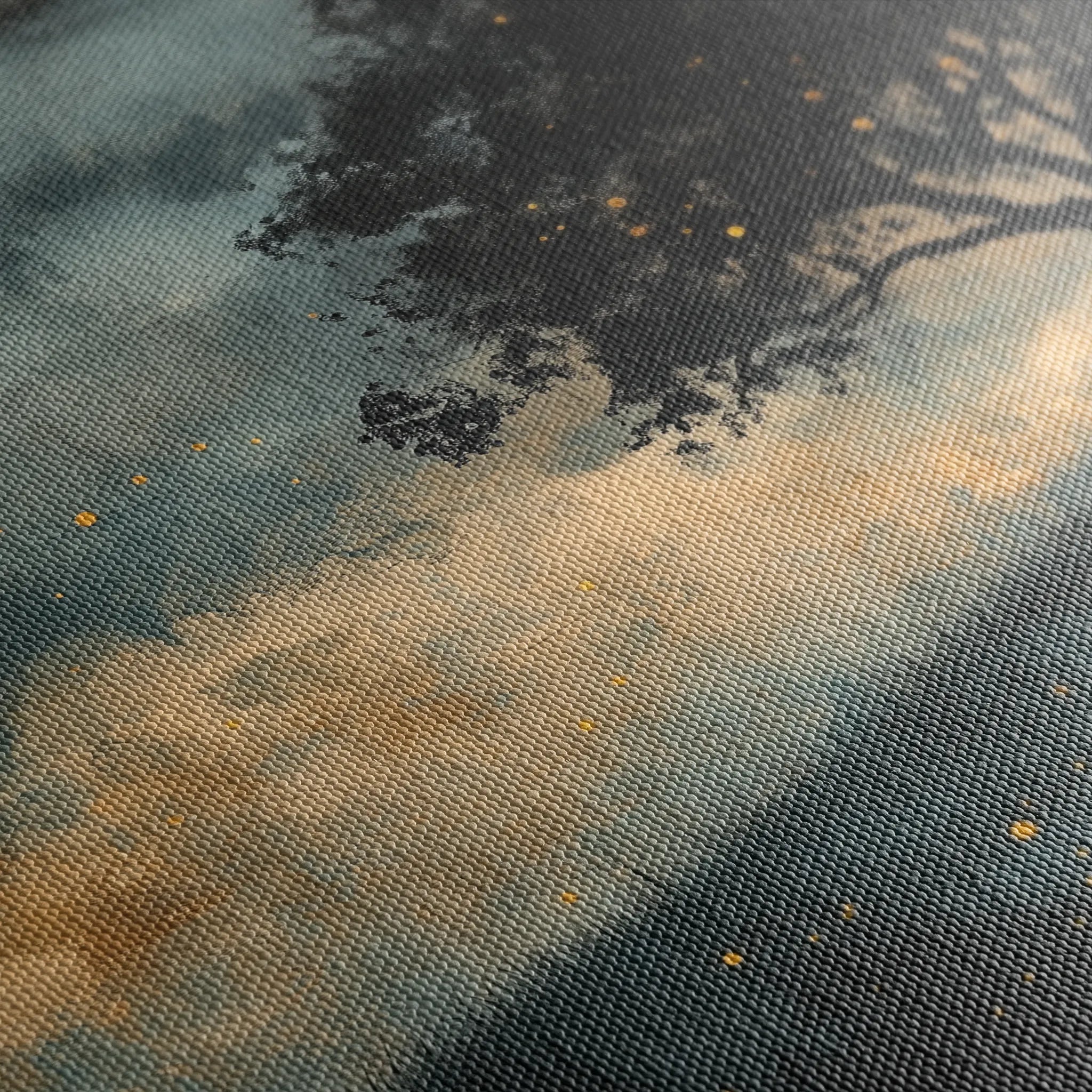 Landscape 457 Canvas Art 60 x 40 cm / Black