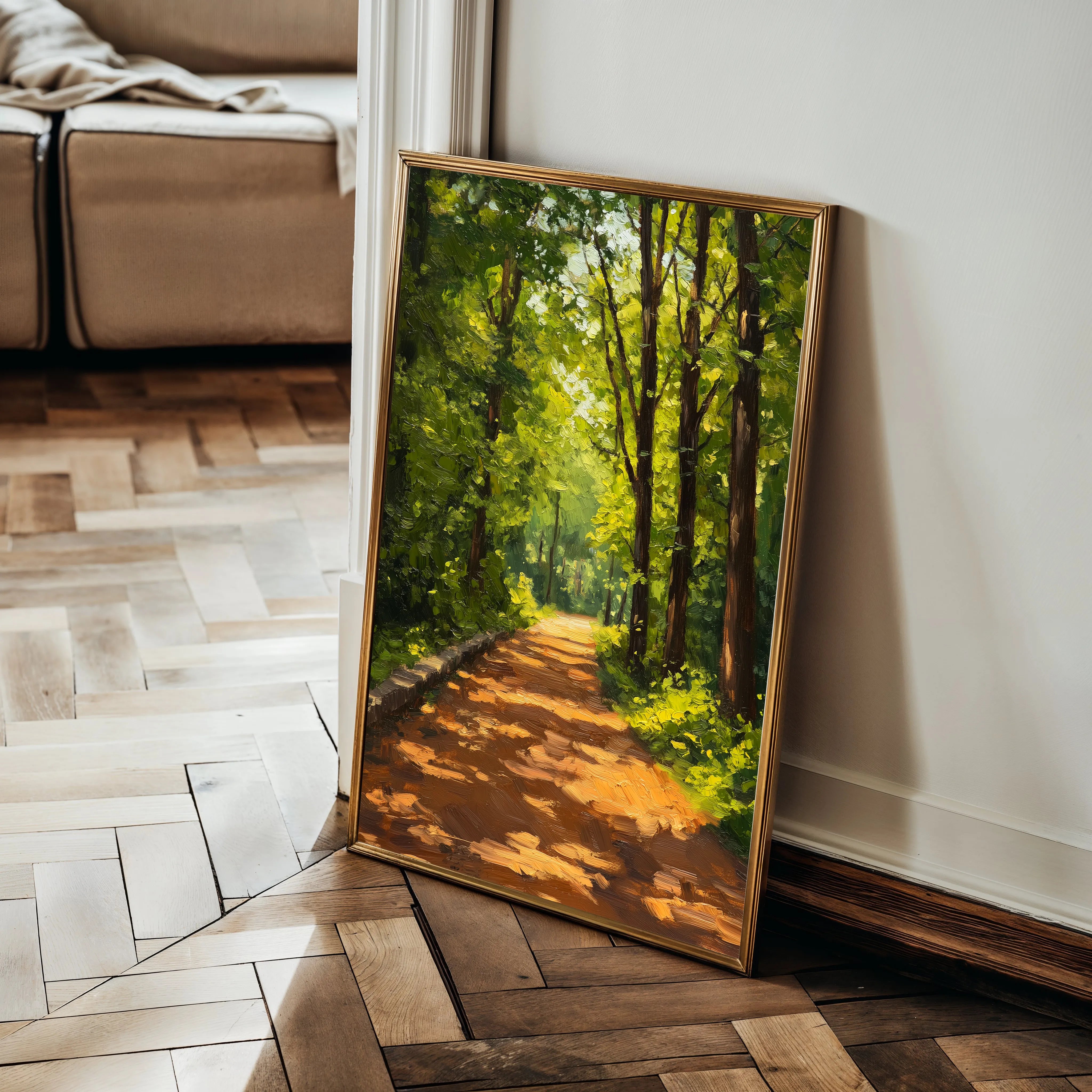 Landscape 458 Canvas Art 60 x 40 cm / Black