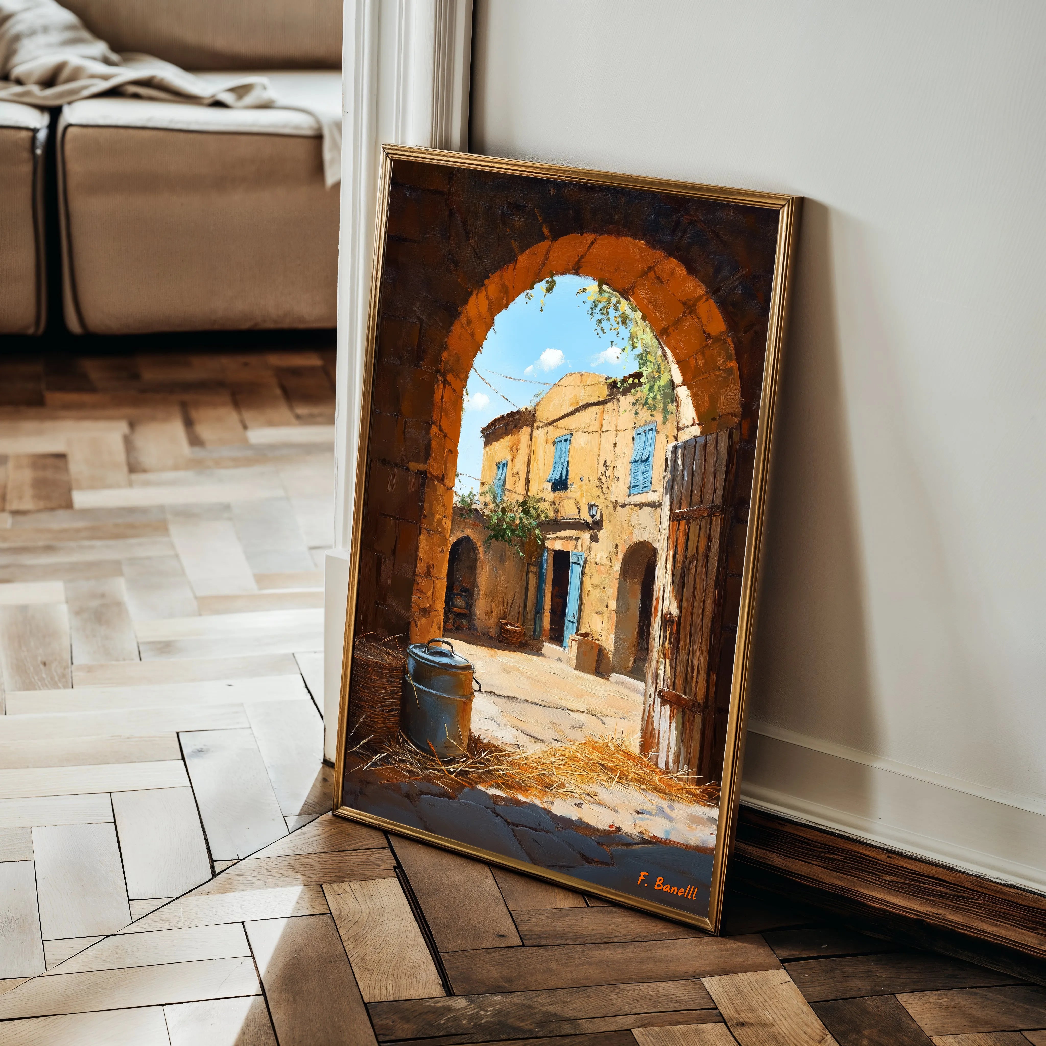 Landscape 459 Canvas Art 60 x 40 cm / Black