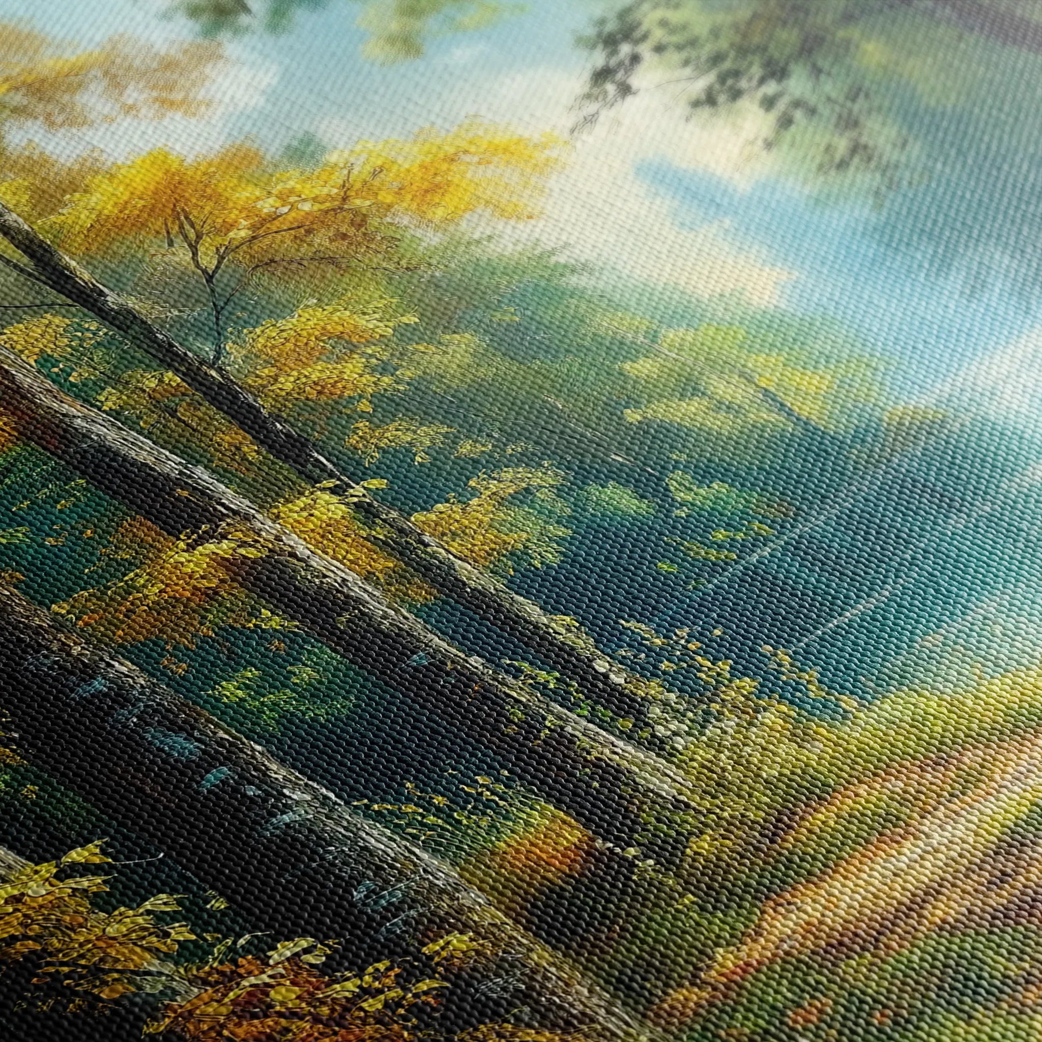 Landscape 461 Canvas Art 60 x 40 cm / Black