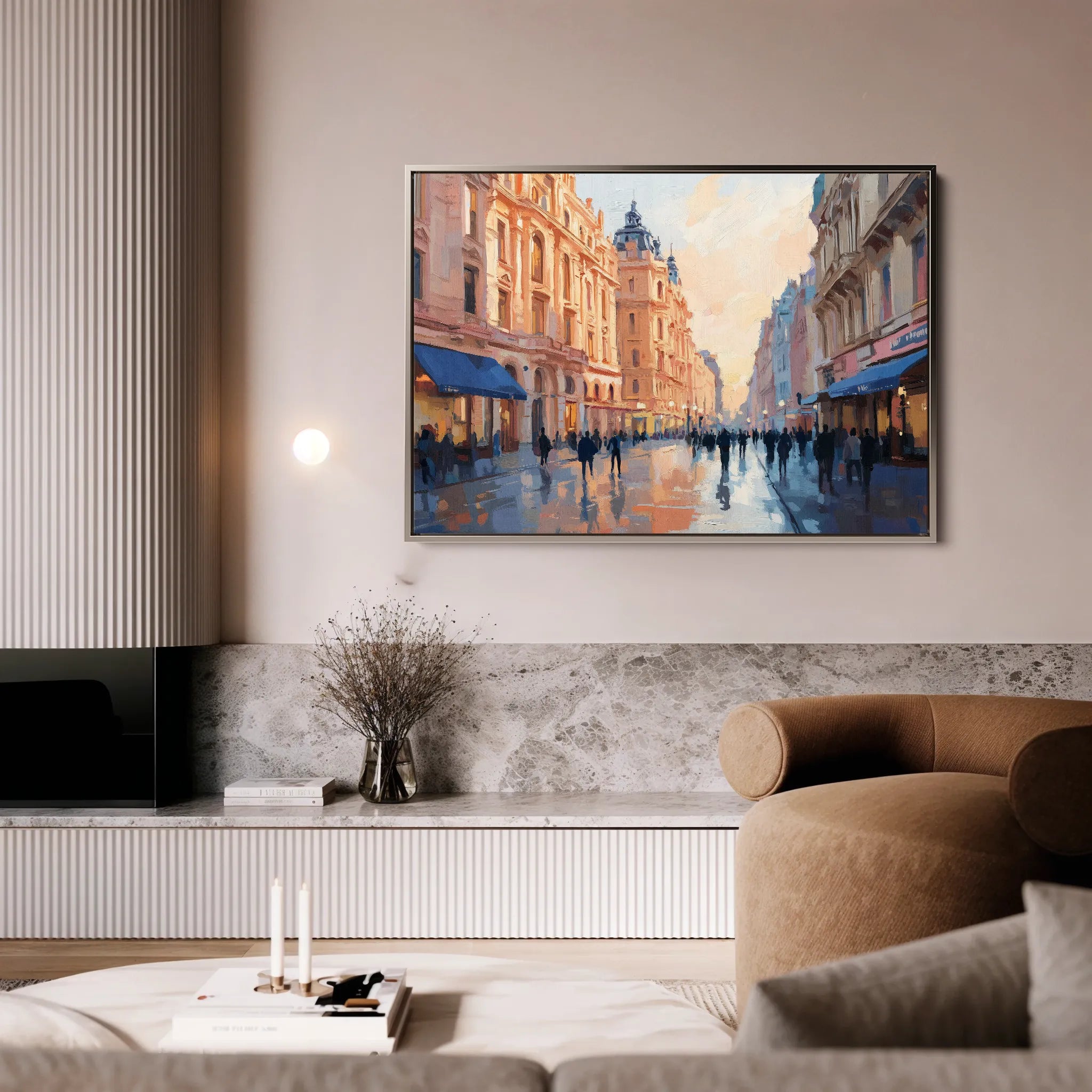 Landscape 465 Canvas Art 60 x 40 cm / Black
