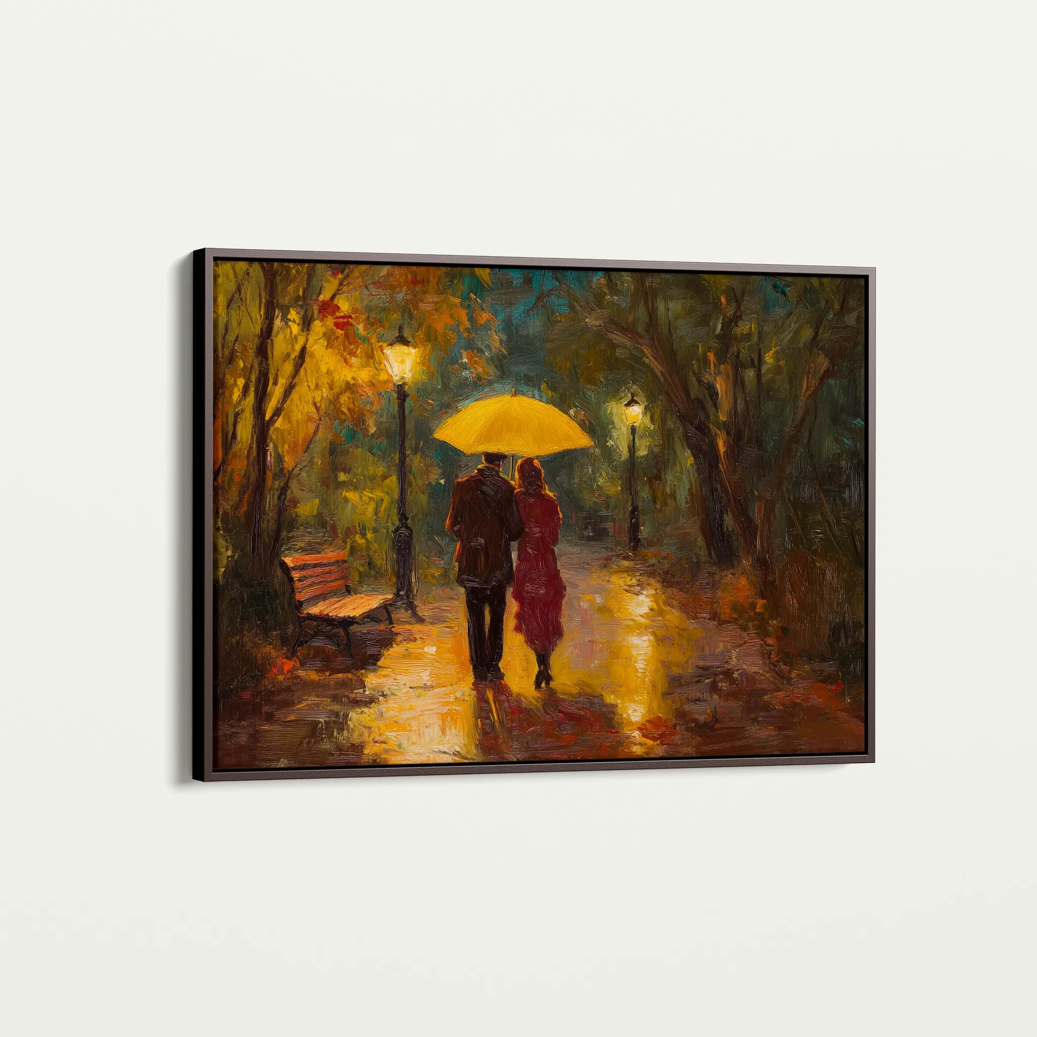 Landscape 467 Canvas Art 60 x 40 cm / Black
