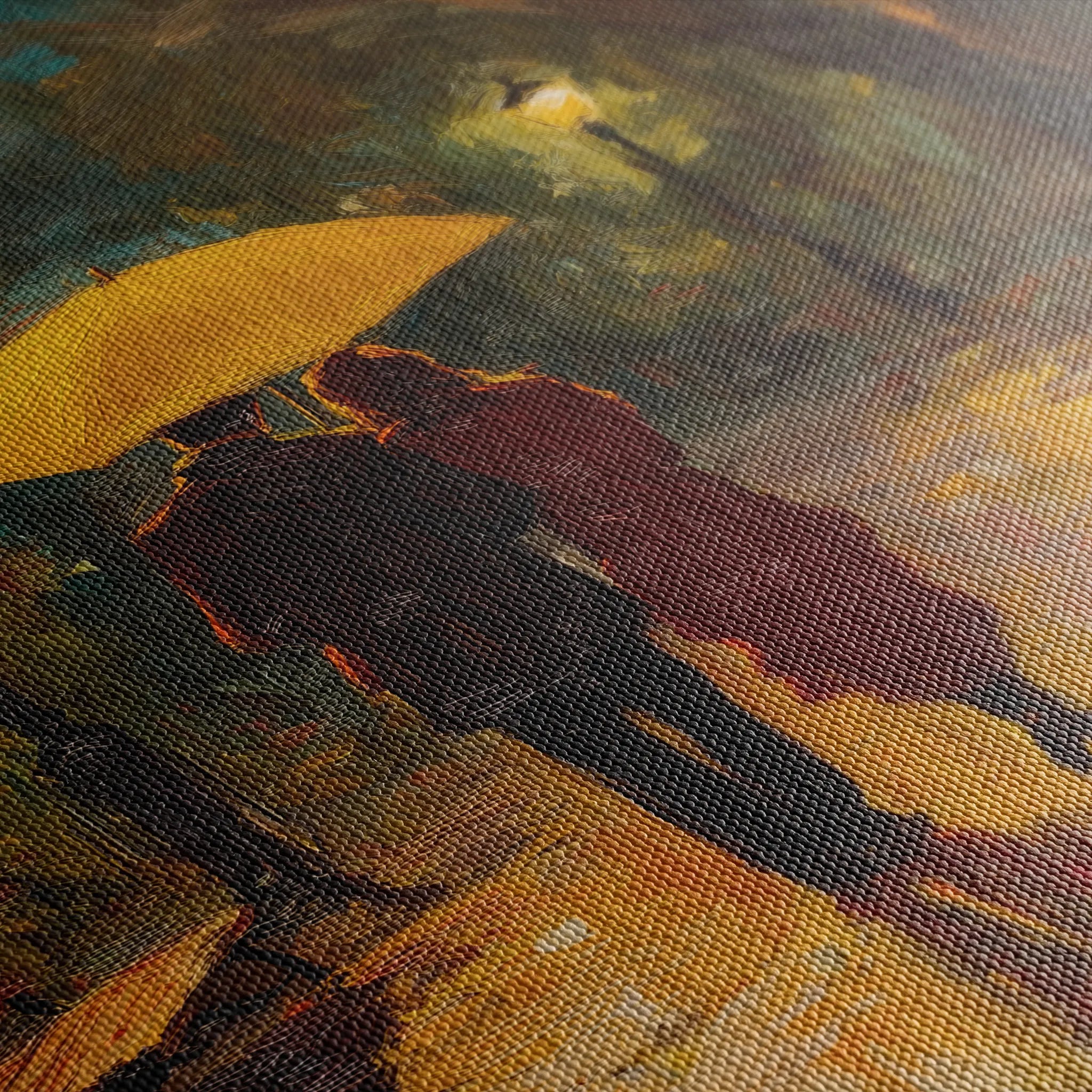 Landscape 467 Canvas Art 60 x 40 cm / Black