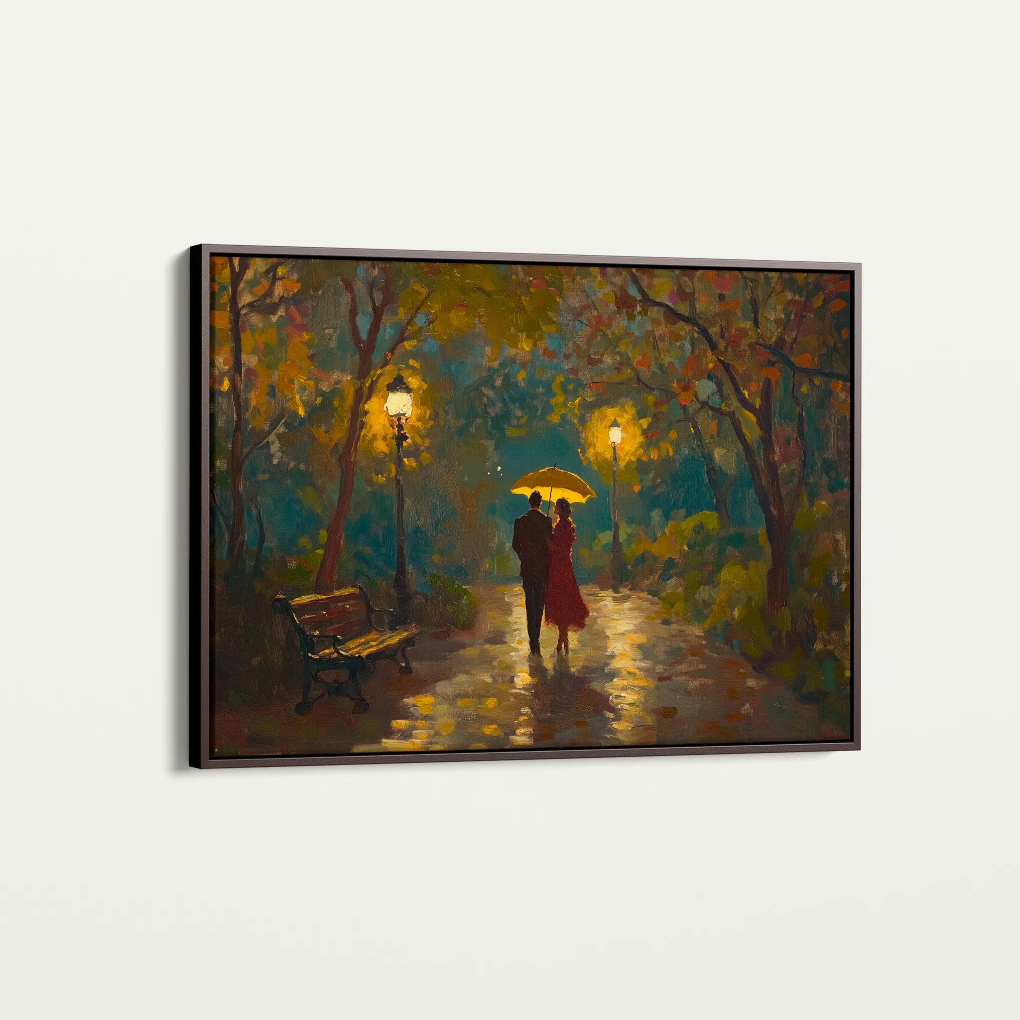 Landscape 468 Canvas Art 60 x 40 cm / Black