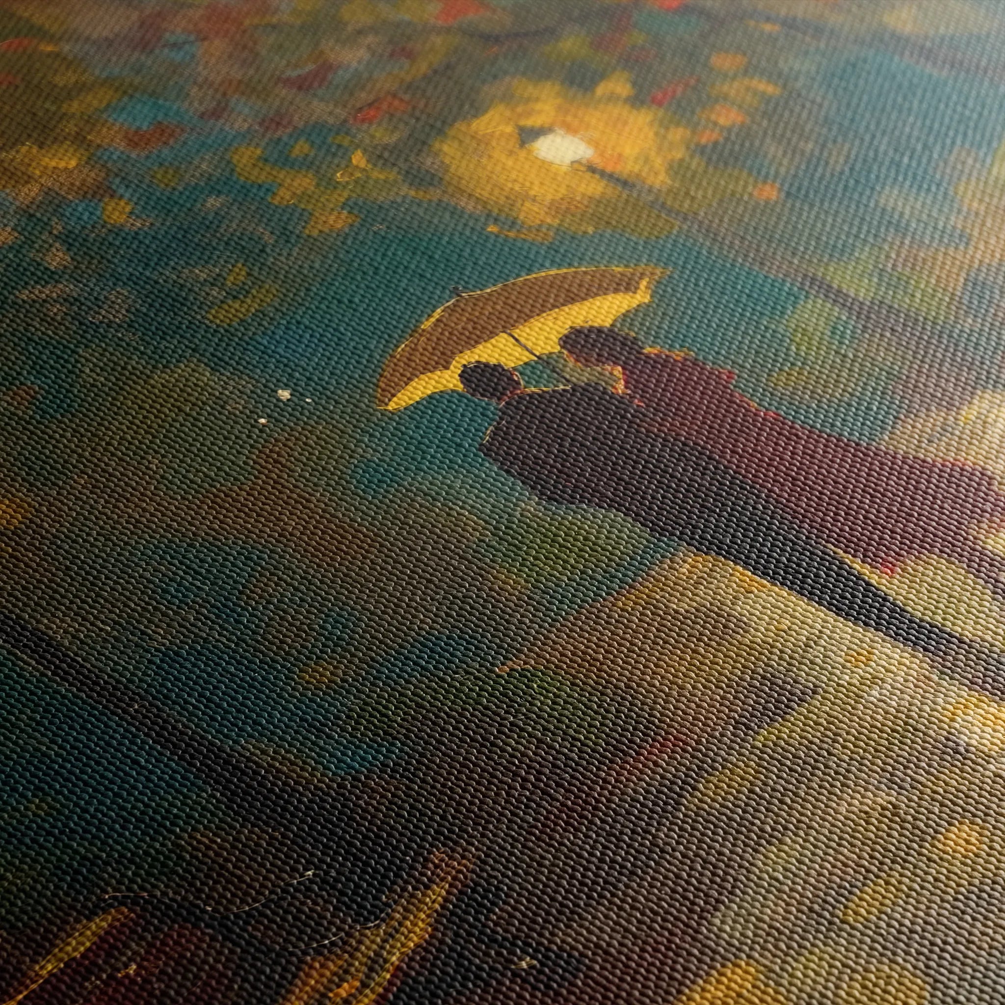 Landscape 468 Canvas Art 60 x 40 cm / Black