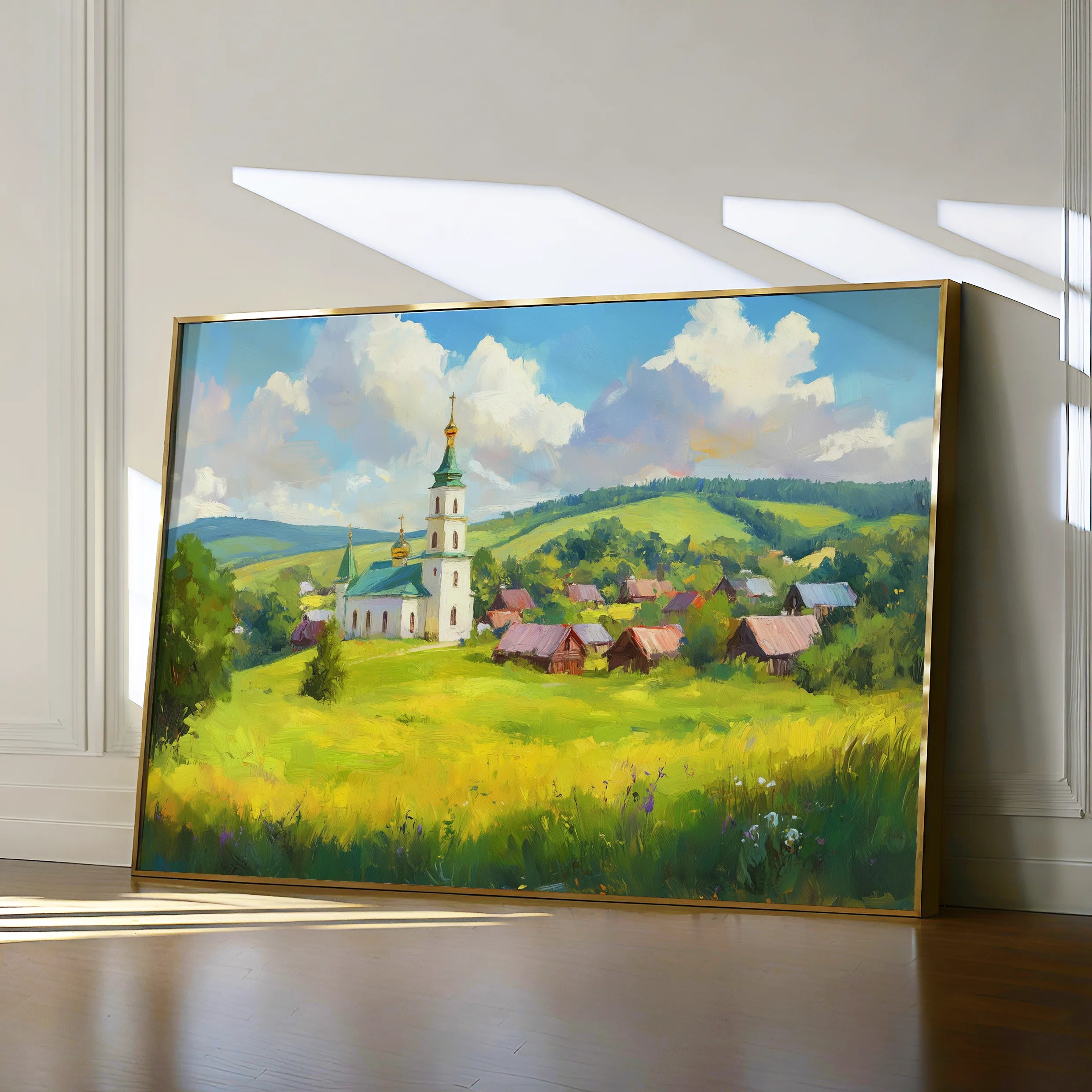 Landscape 470 Canvas Art 60 x 40 cm / Black