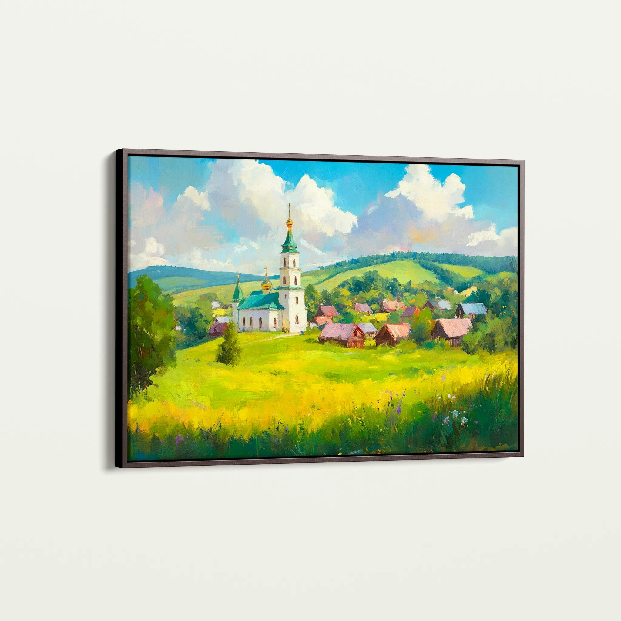 Landscape 470 Canvas Art 60 x 40 cm / Black