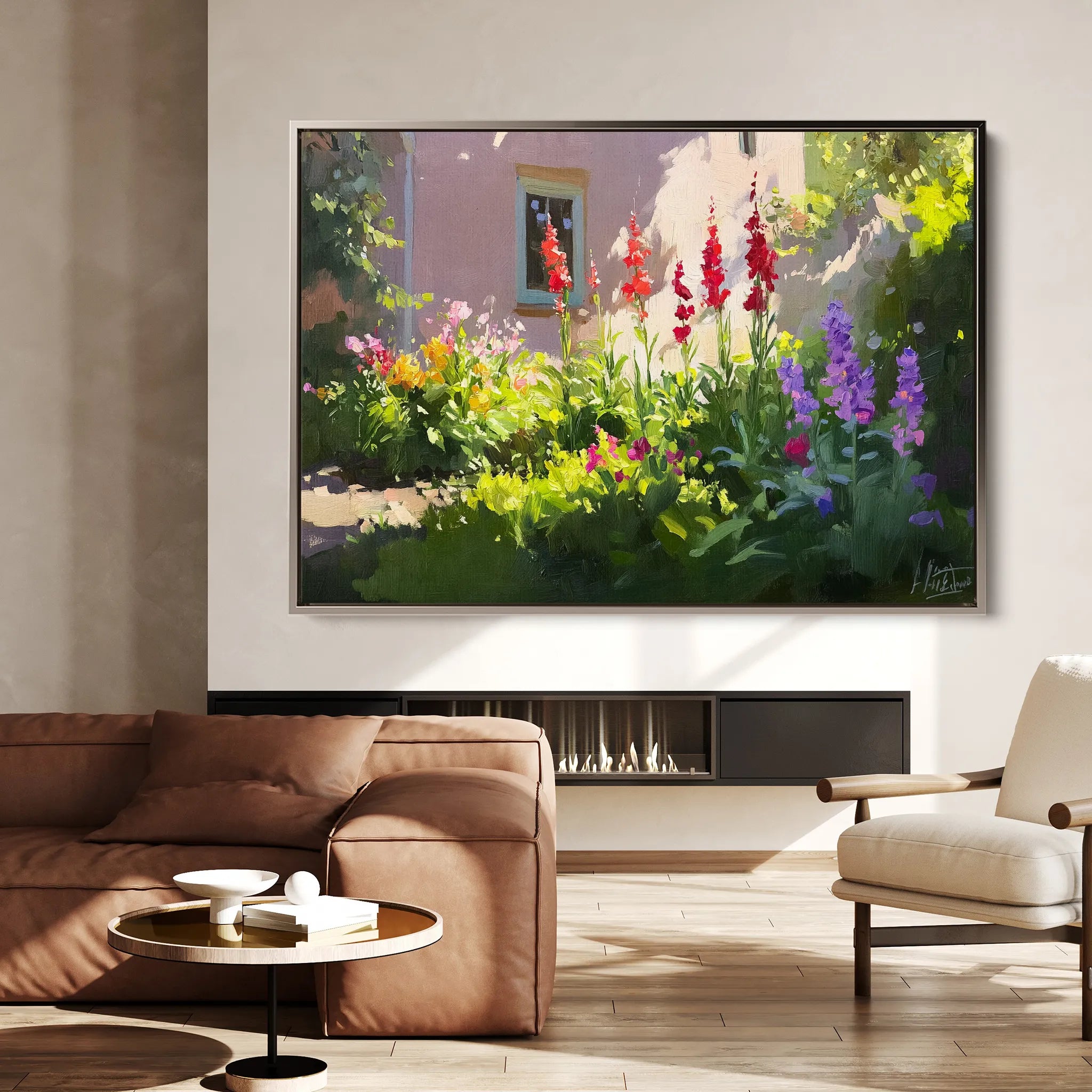 Landscape 471 Canvas Art 60 x 40 cm / Black