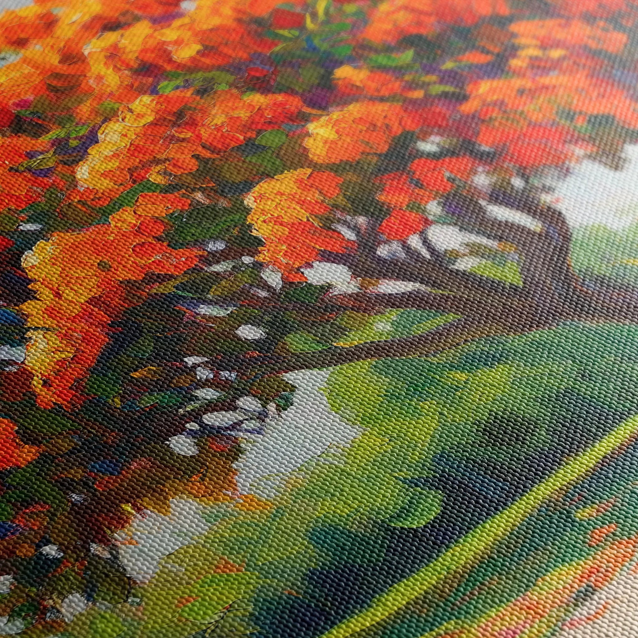 Landscape 472 Canvas Art 60 x 40 cm / Black