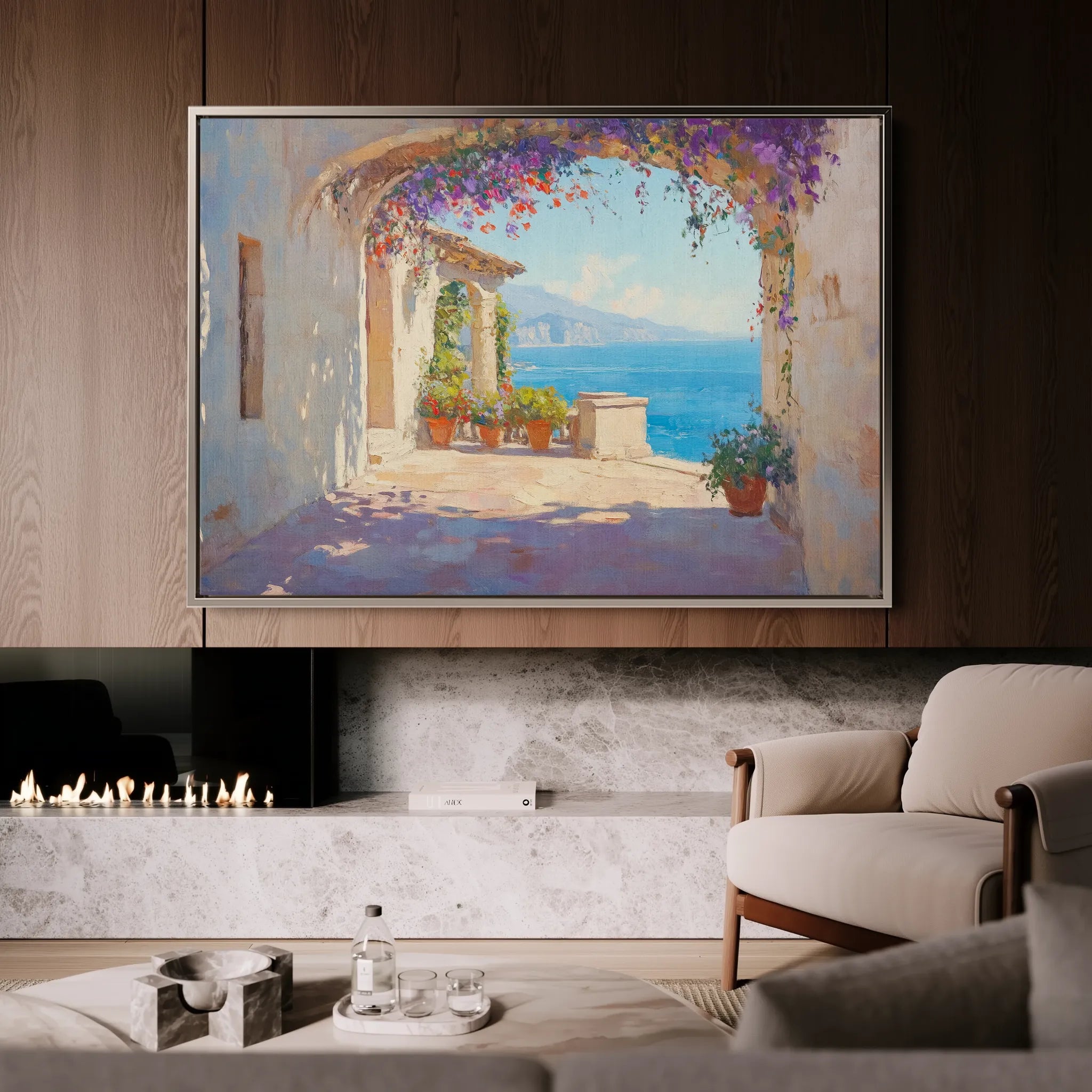 Landscape 473 Canvas Art 60 x 40 cm / Black