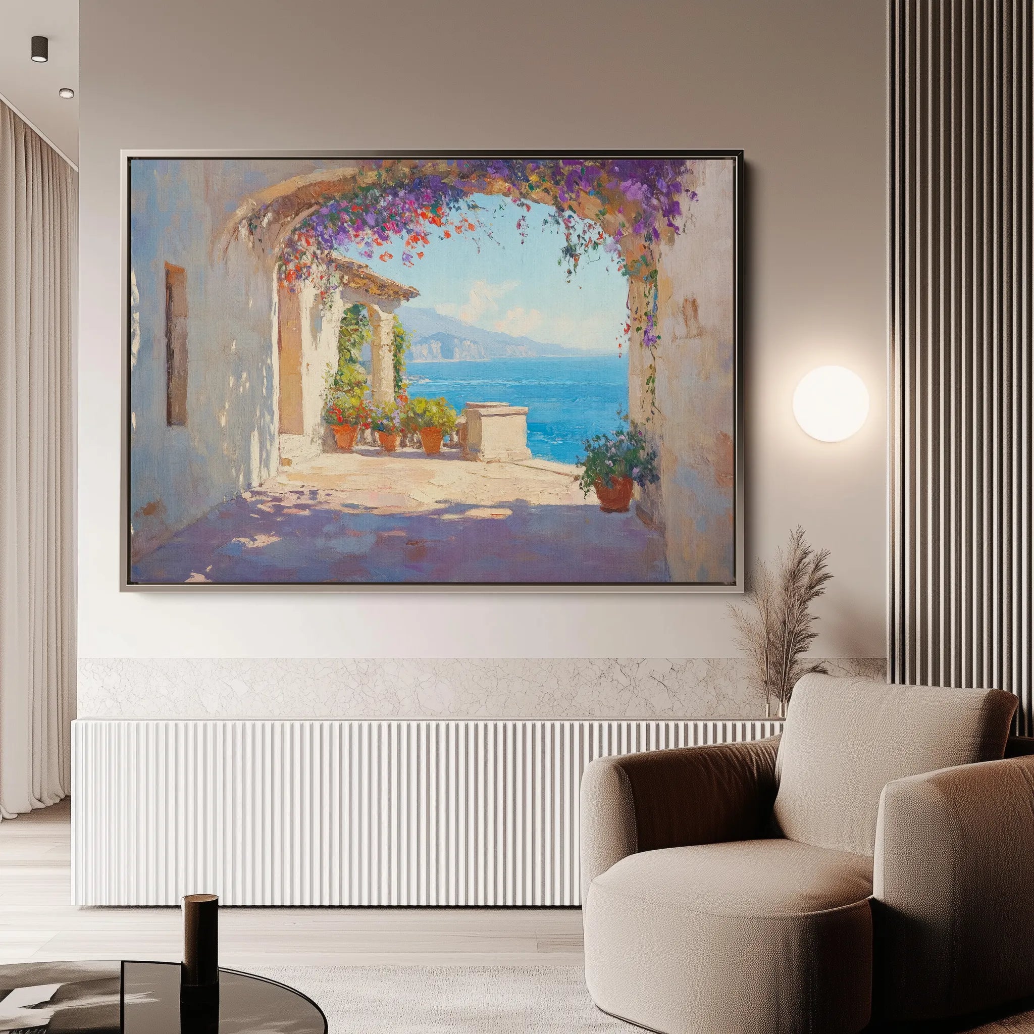 Landscape 473 Canvas Art 60 x 40 cm / Black