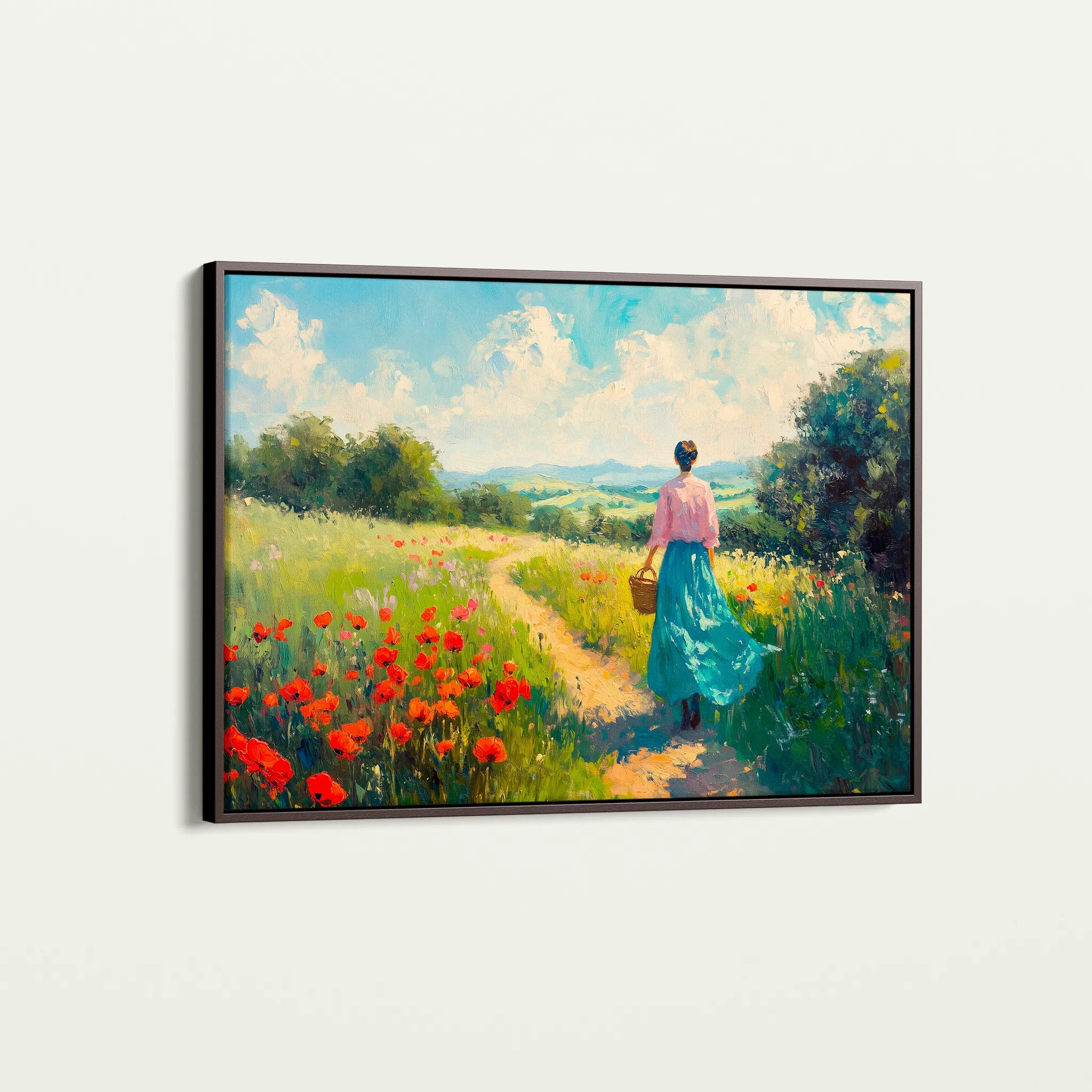 Landscape 476 Canvas Art 60 x 40 cm / Black