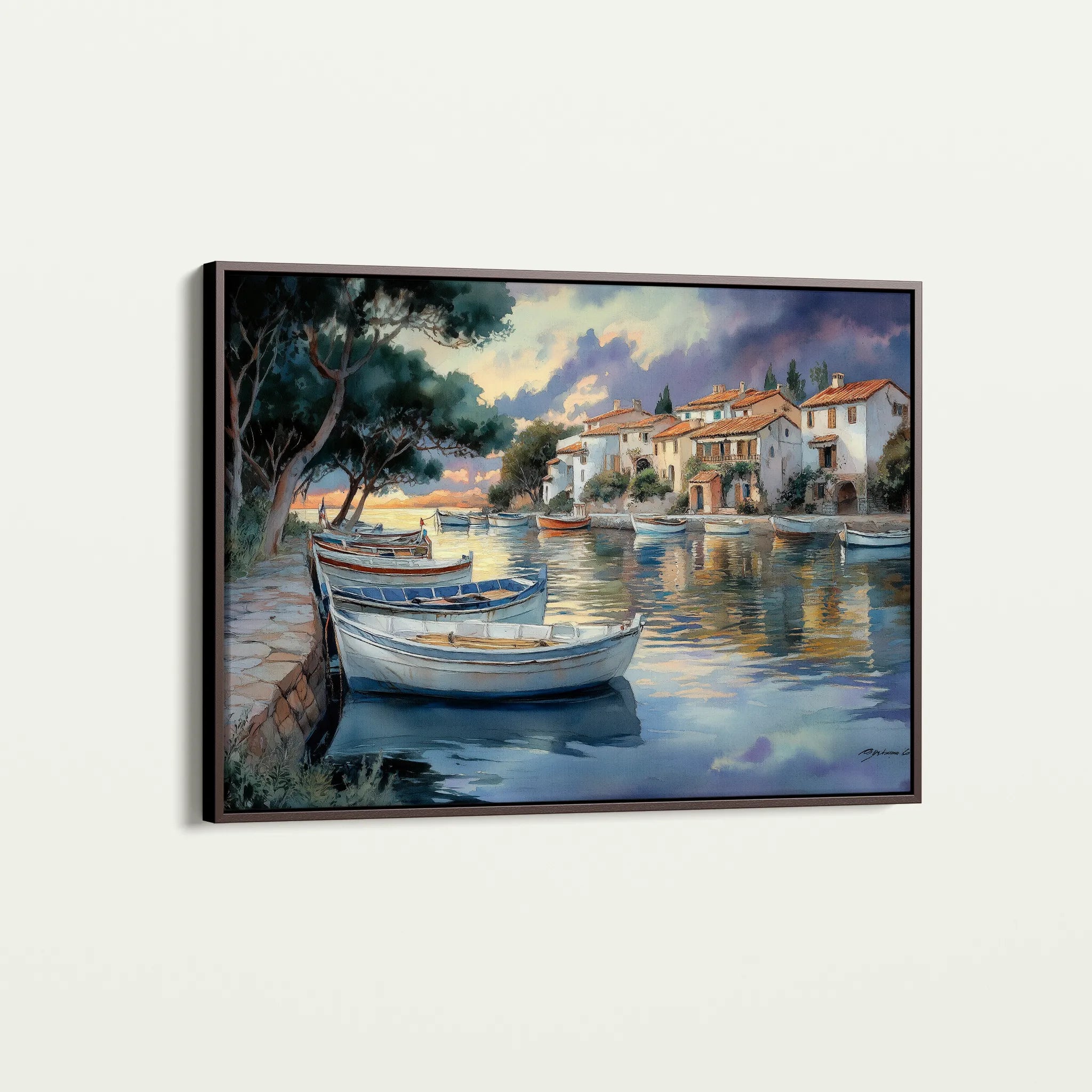 Landscape 477 Canvas Art 60 x 40 cm / Black