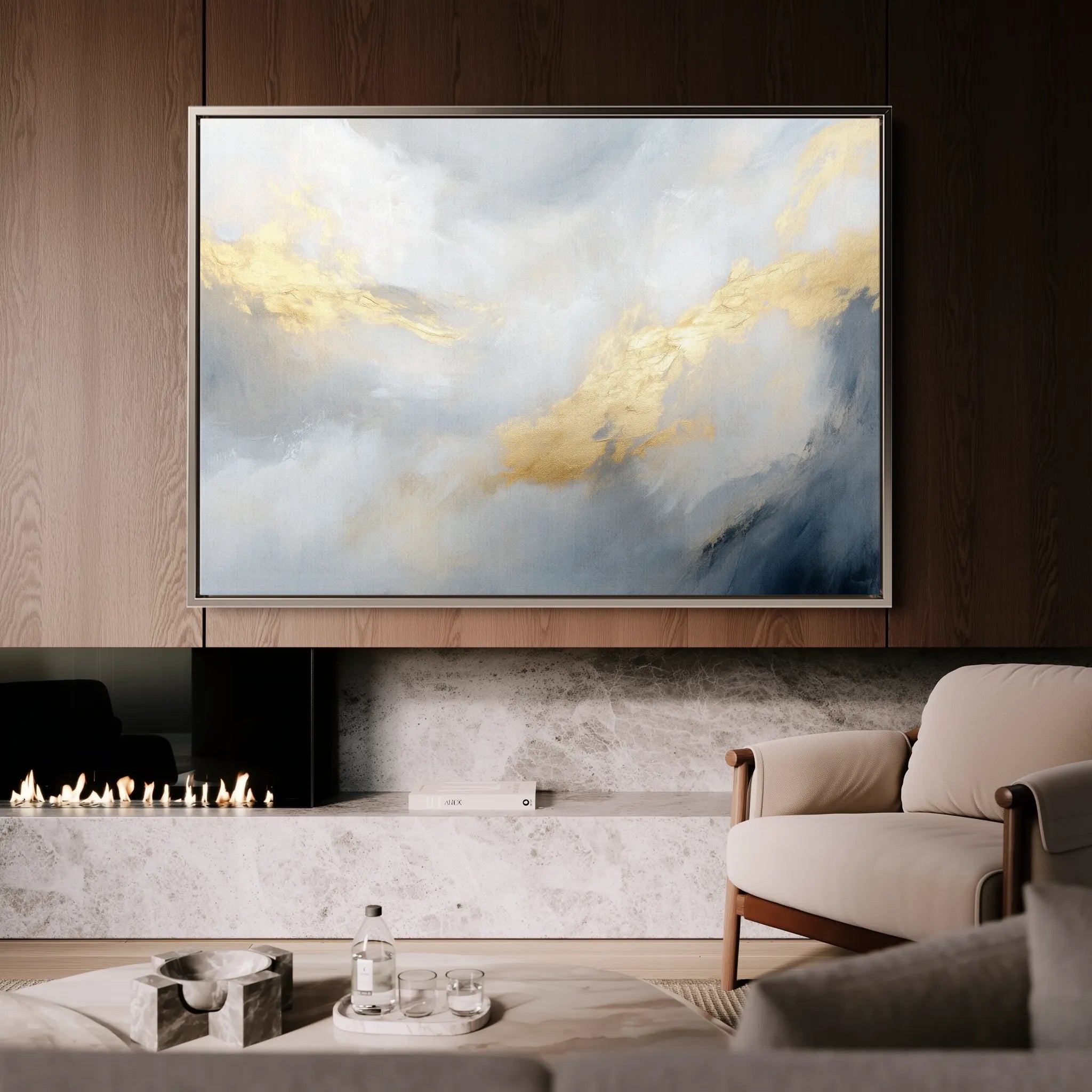 Abstract 479 Canvas Art 60 x 40 cm / Black