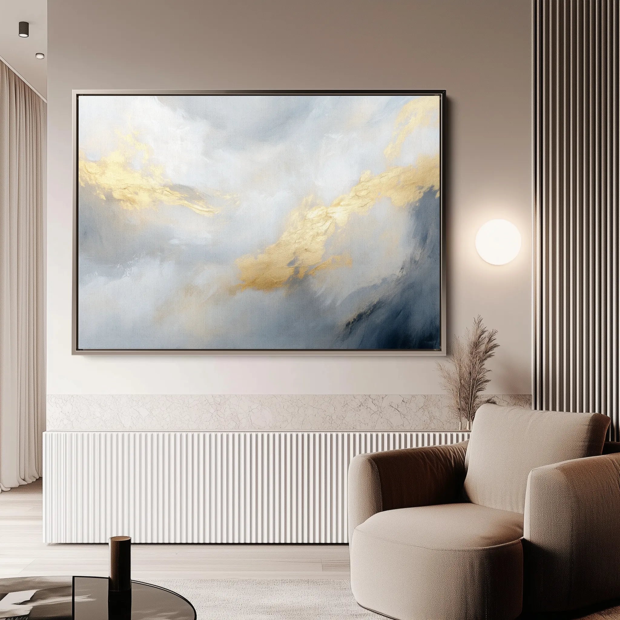 Abstract 479 Canvas Art 60 x 40 cm / Black