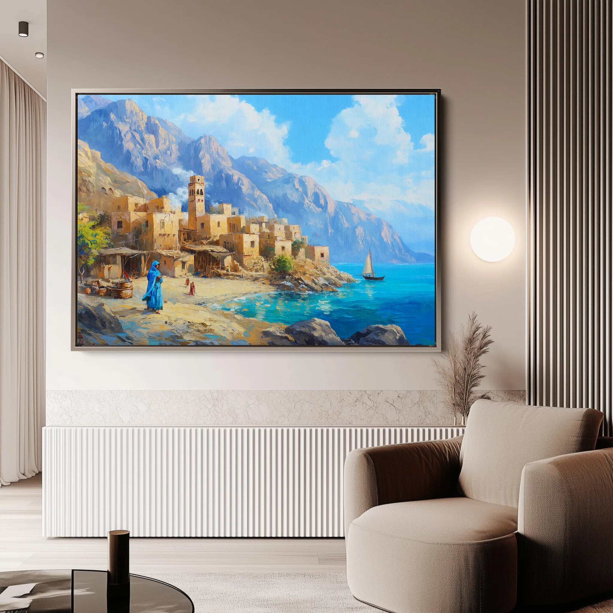 Landscape 479 Canvas Art 60 x 40 cm / Black