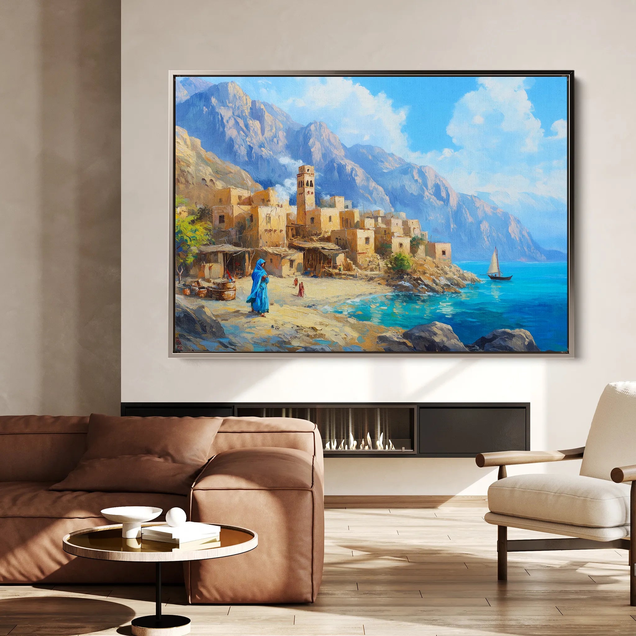 Landscape 479 Canvas Art 60 x 40 cm / Black