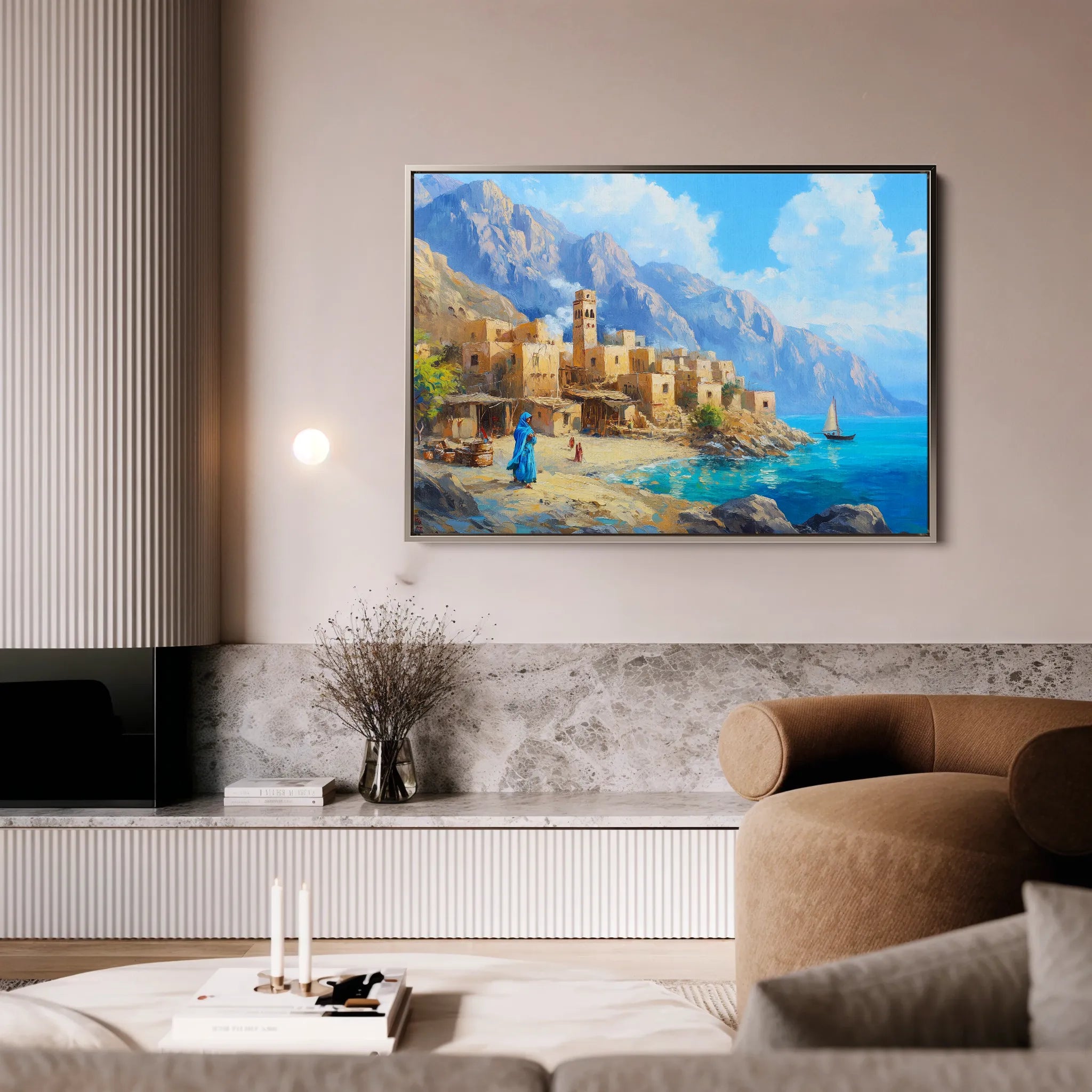 Landscape 479 Canvas Art 60 x 40 cm / Black
